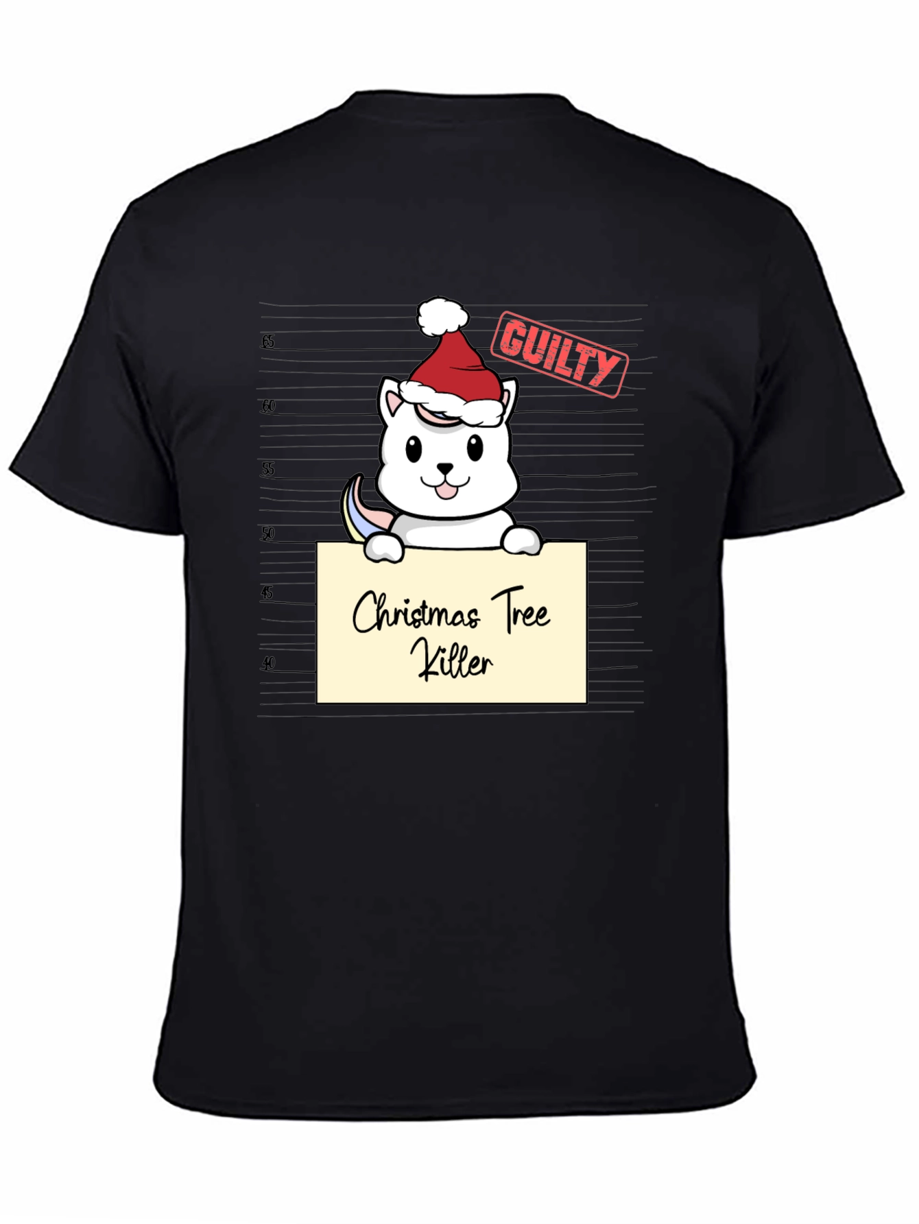 Christmas Tree Killer Guilty Santa Hat T-Shirt