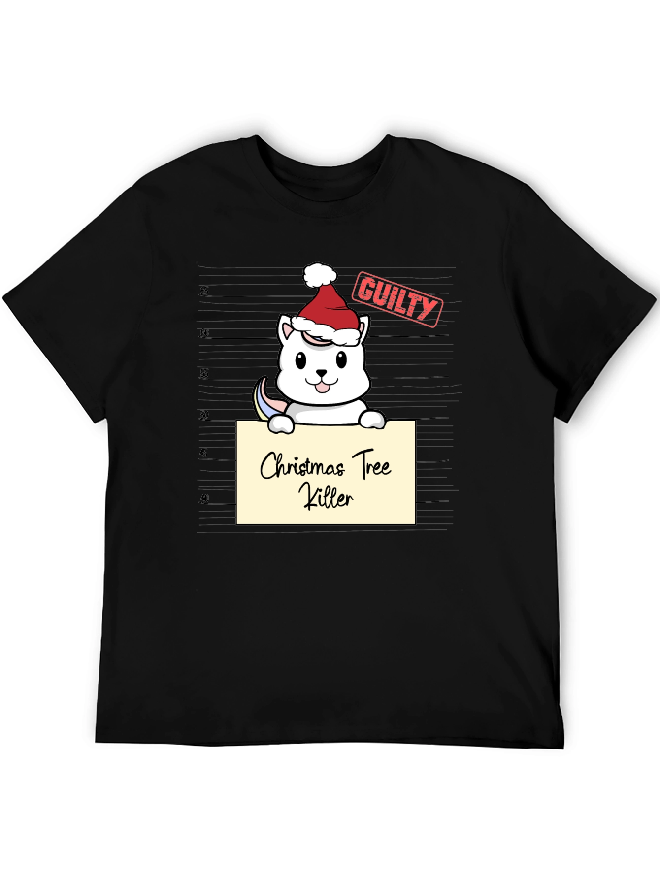Christmas Tree Killer Guilty Santa Hat T-Shirt