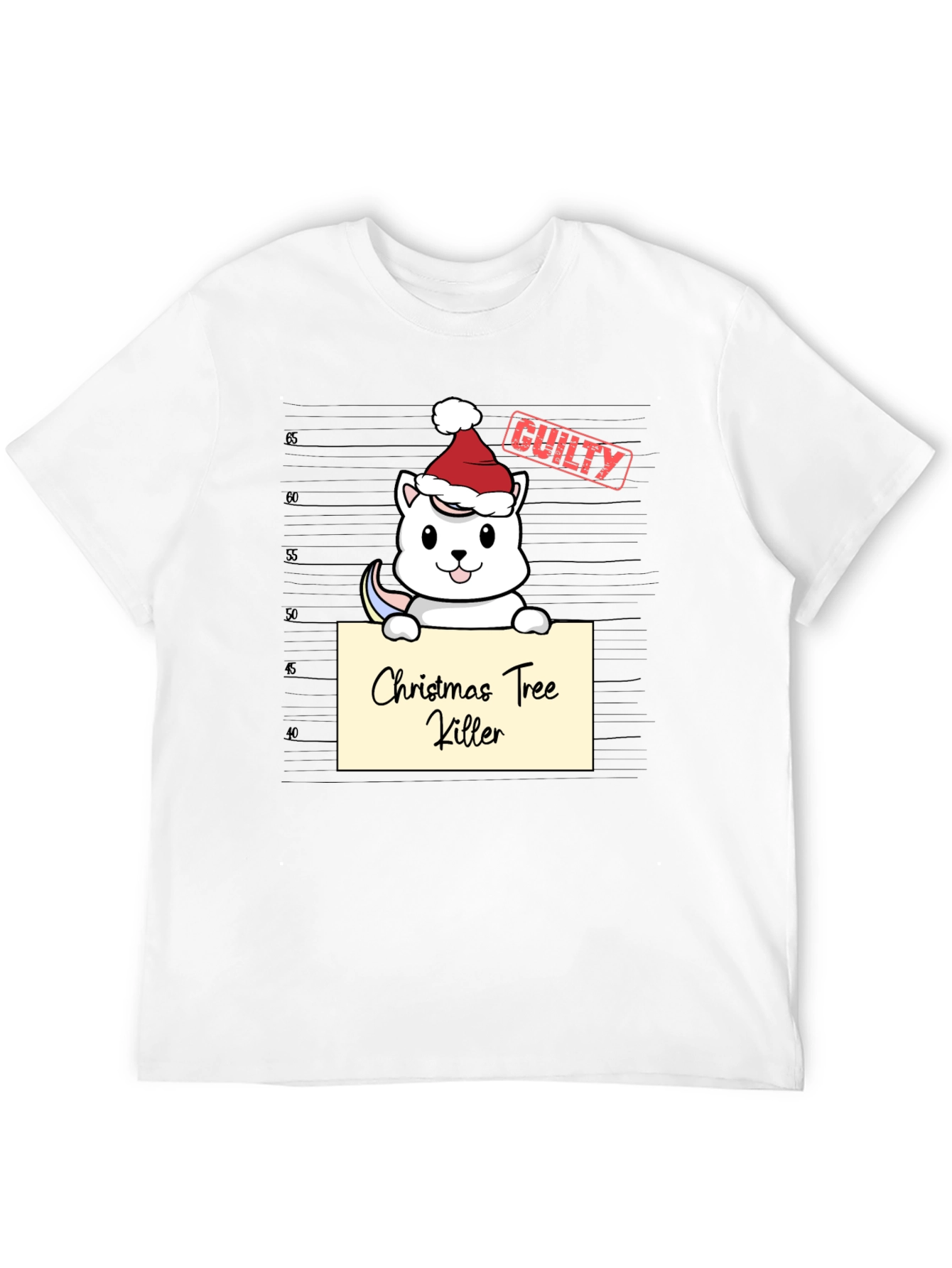 Christmas Tree Killer Guilty Santa Hat T-Shirt