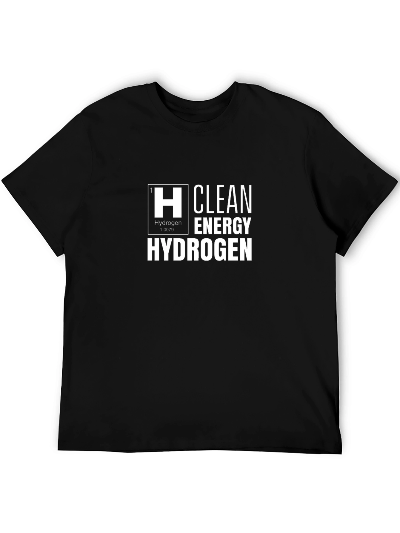 Hydrogen Clean Energy Black T-Shirt