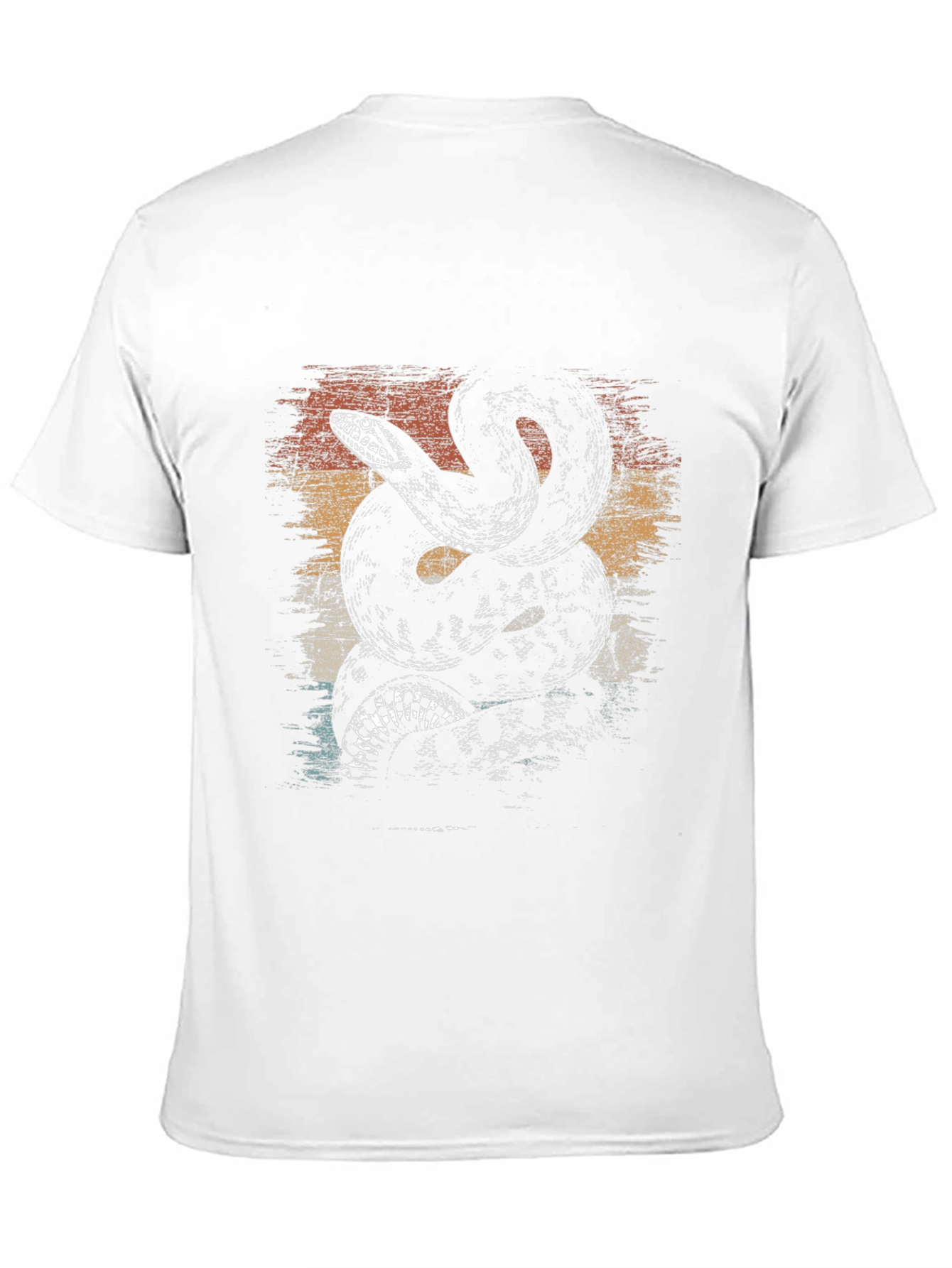 Retro Snake Graphic Tee - Mens Black T-Shirt