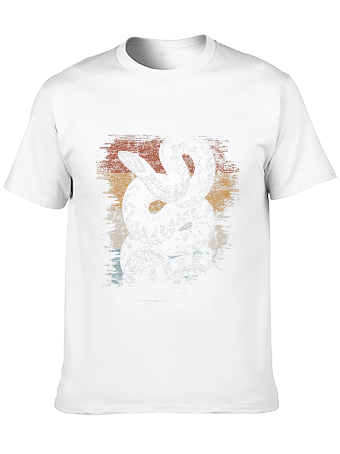 Retro Snake Graphic Tee - Mens Black T-Shirt