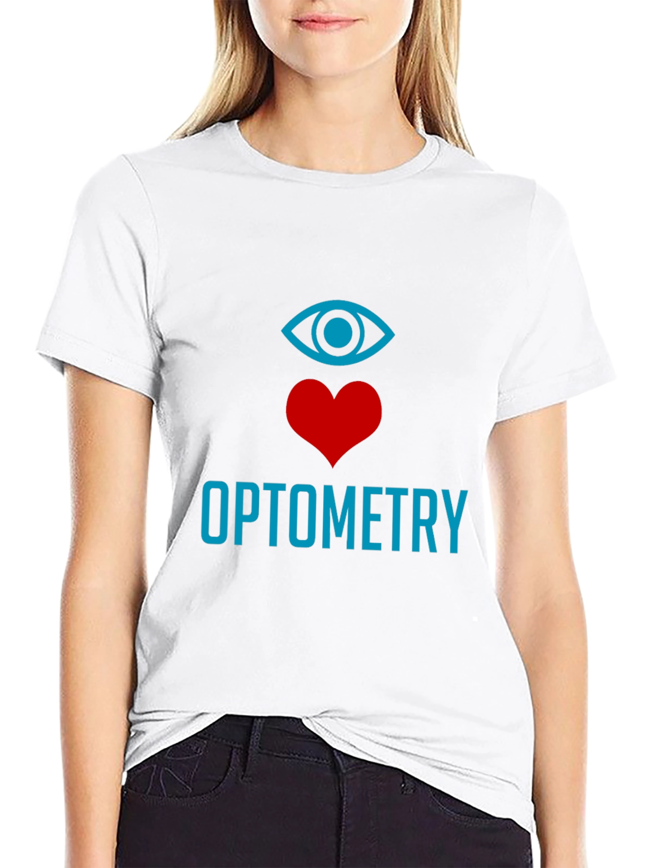 Optometry Eye Heart T-Shirt - Stylish Graphic Tee