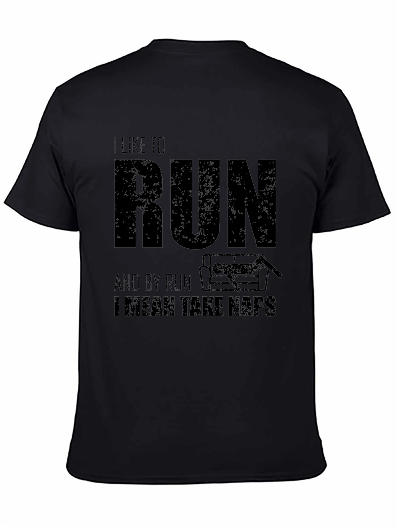 I Like to Run Funny Nap T-Shirt