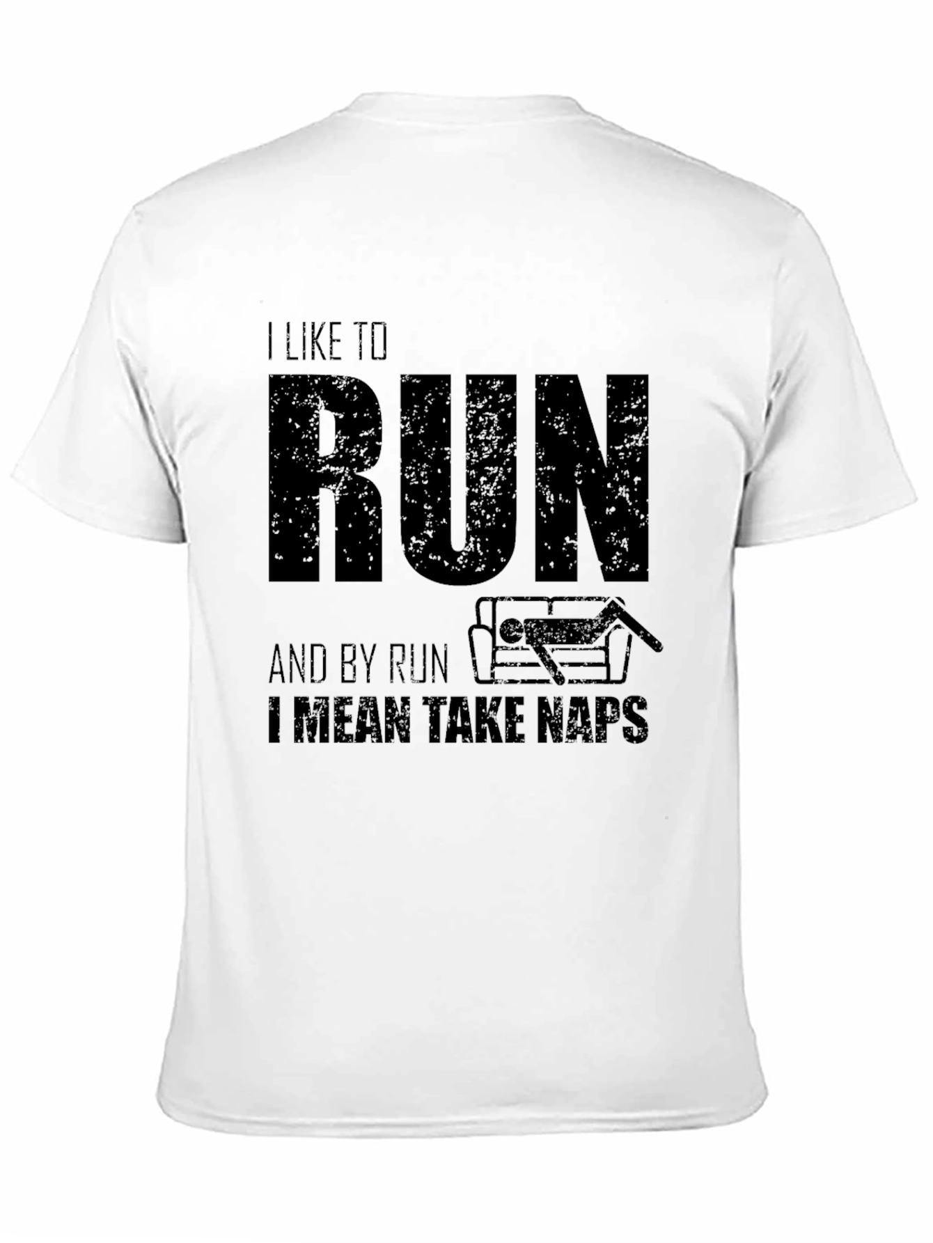 I Like to Run Funny Nap T-Shirt