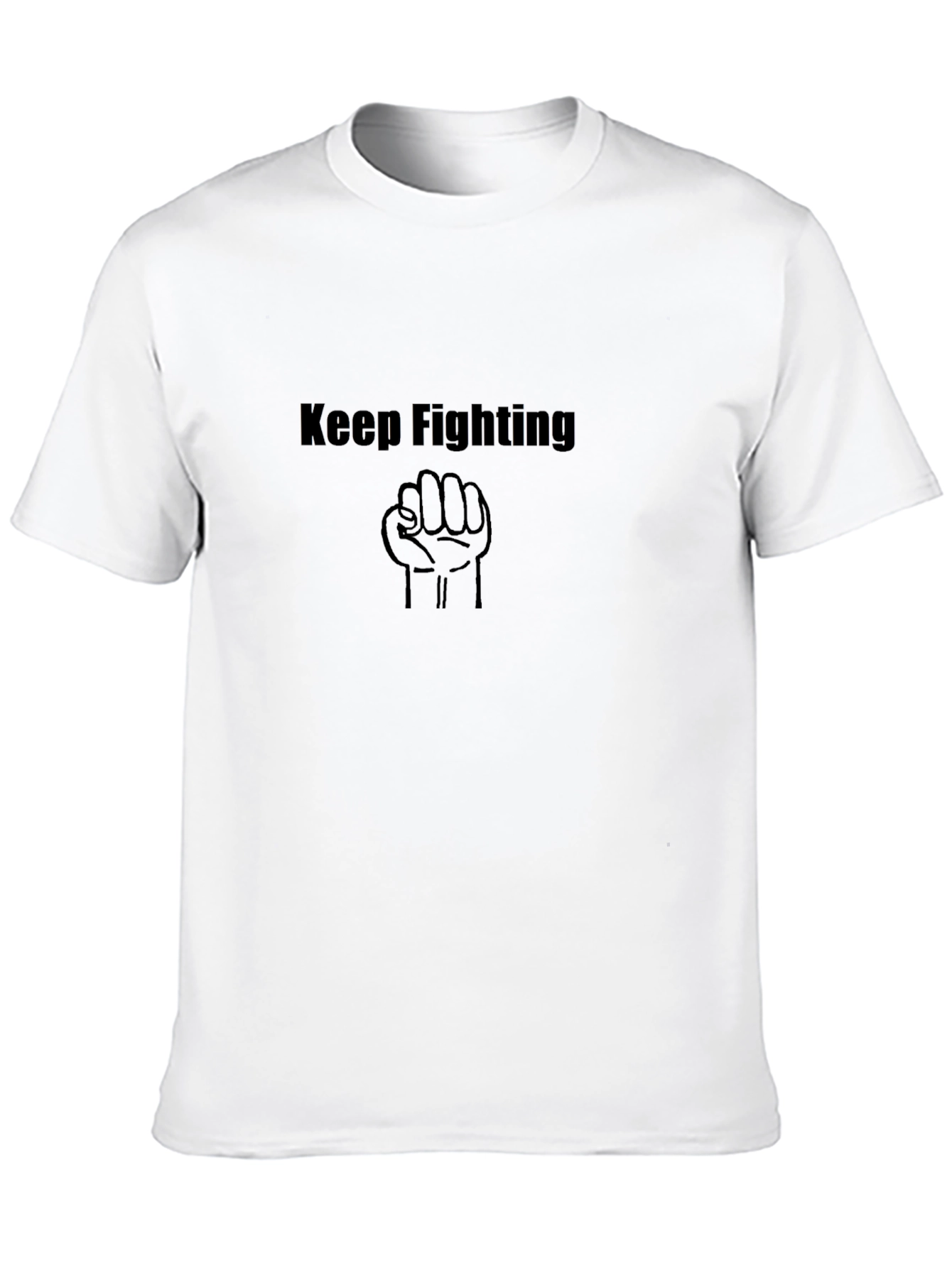 Keep Fighting Black T-Shirt