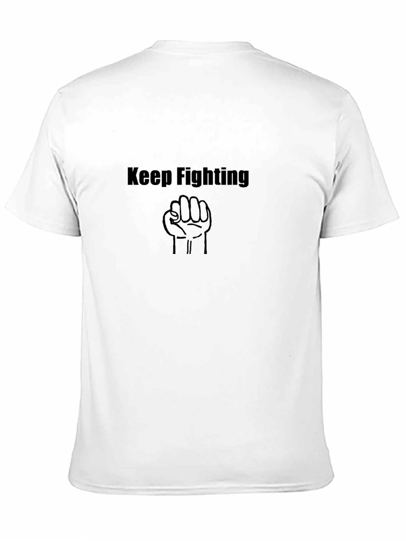 Keep Fighting Black T-Shirt