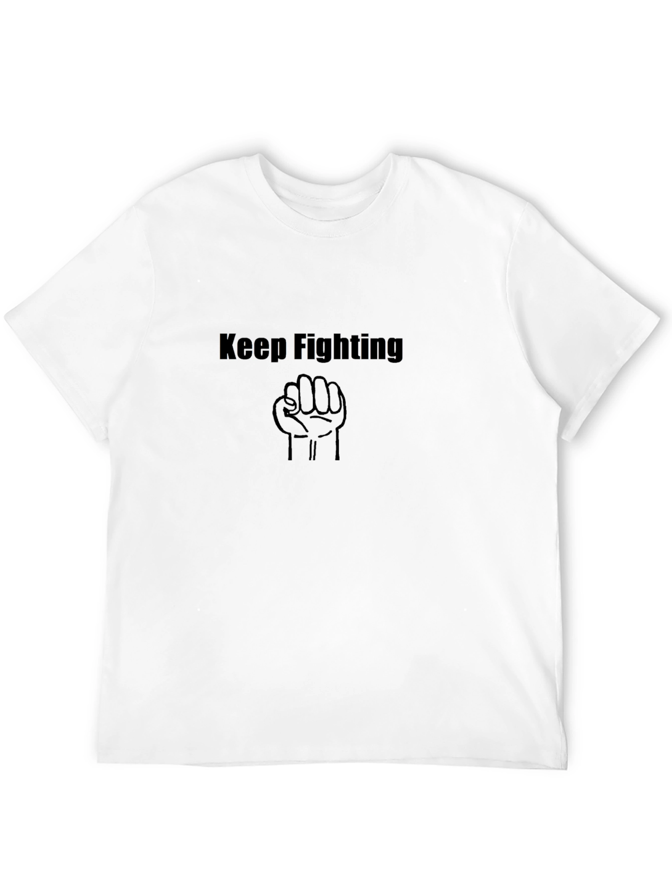 Keep Fighting Black T-Shirt