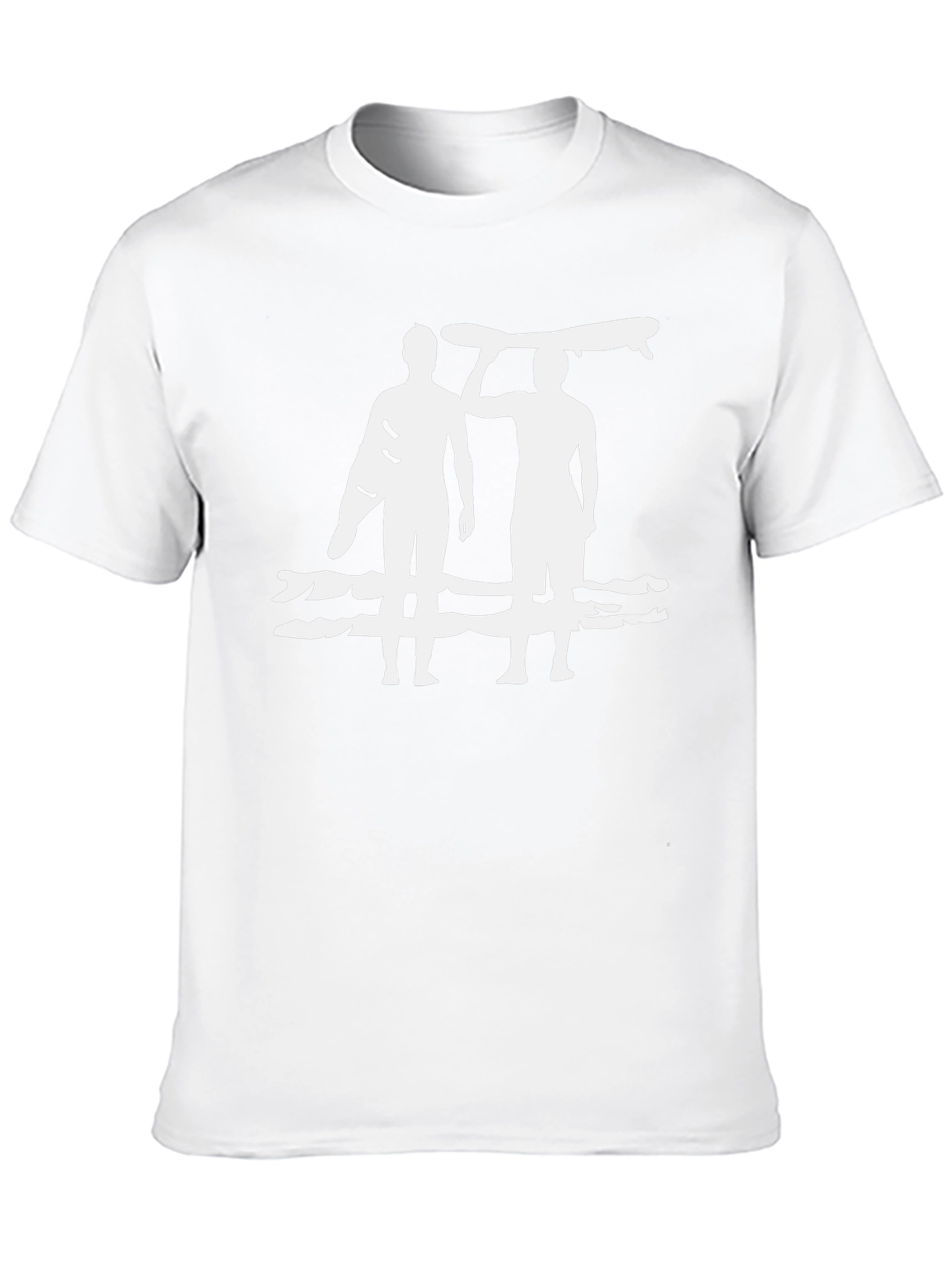 Surfer Duo Graphic Black T-Shirt