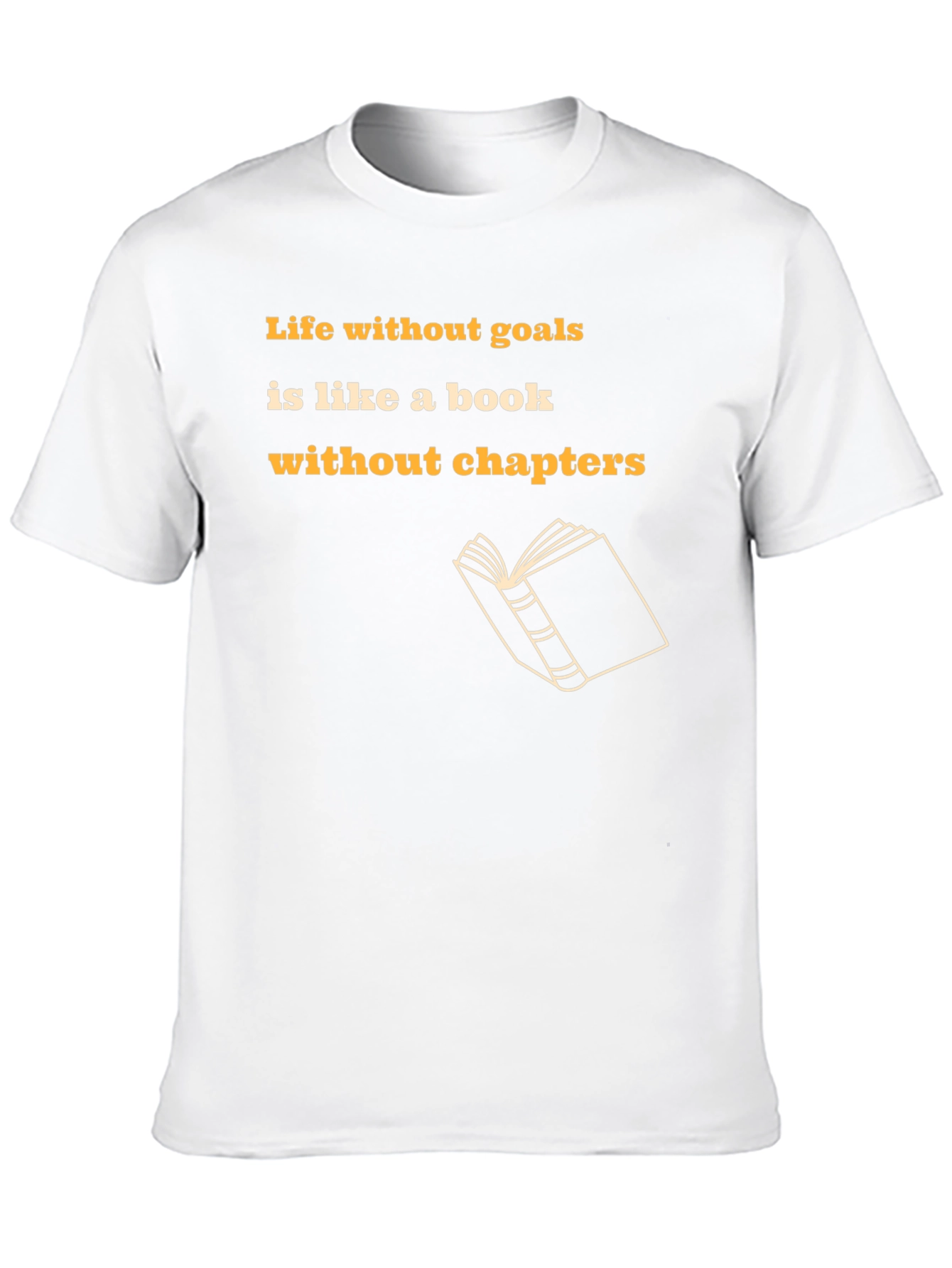 Motivational Black T-Shirt - Life Without Goals