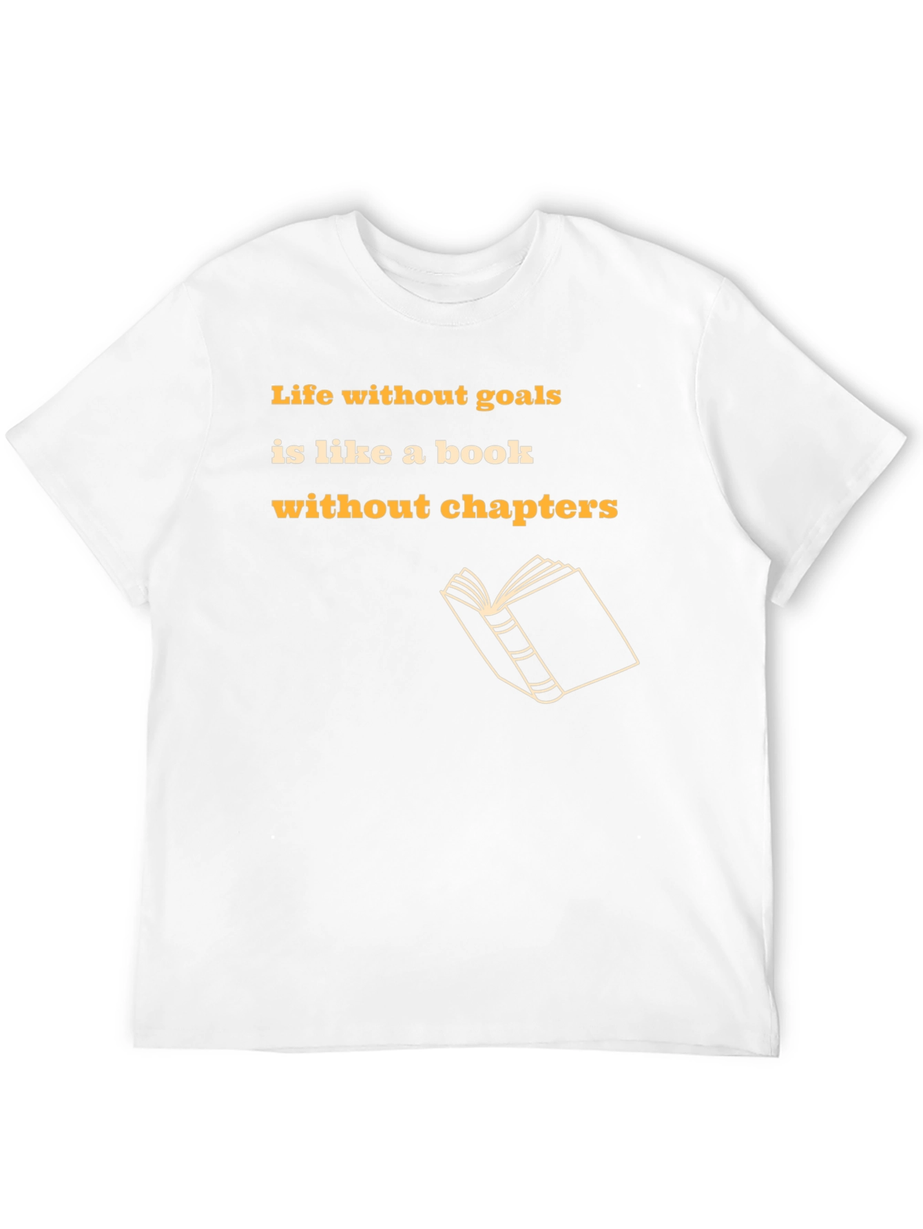 Motivational Black T-Shirt - Life Without Goals