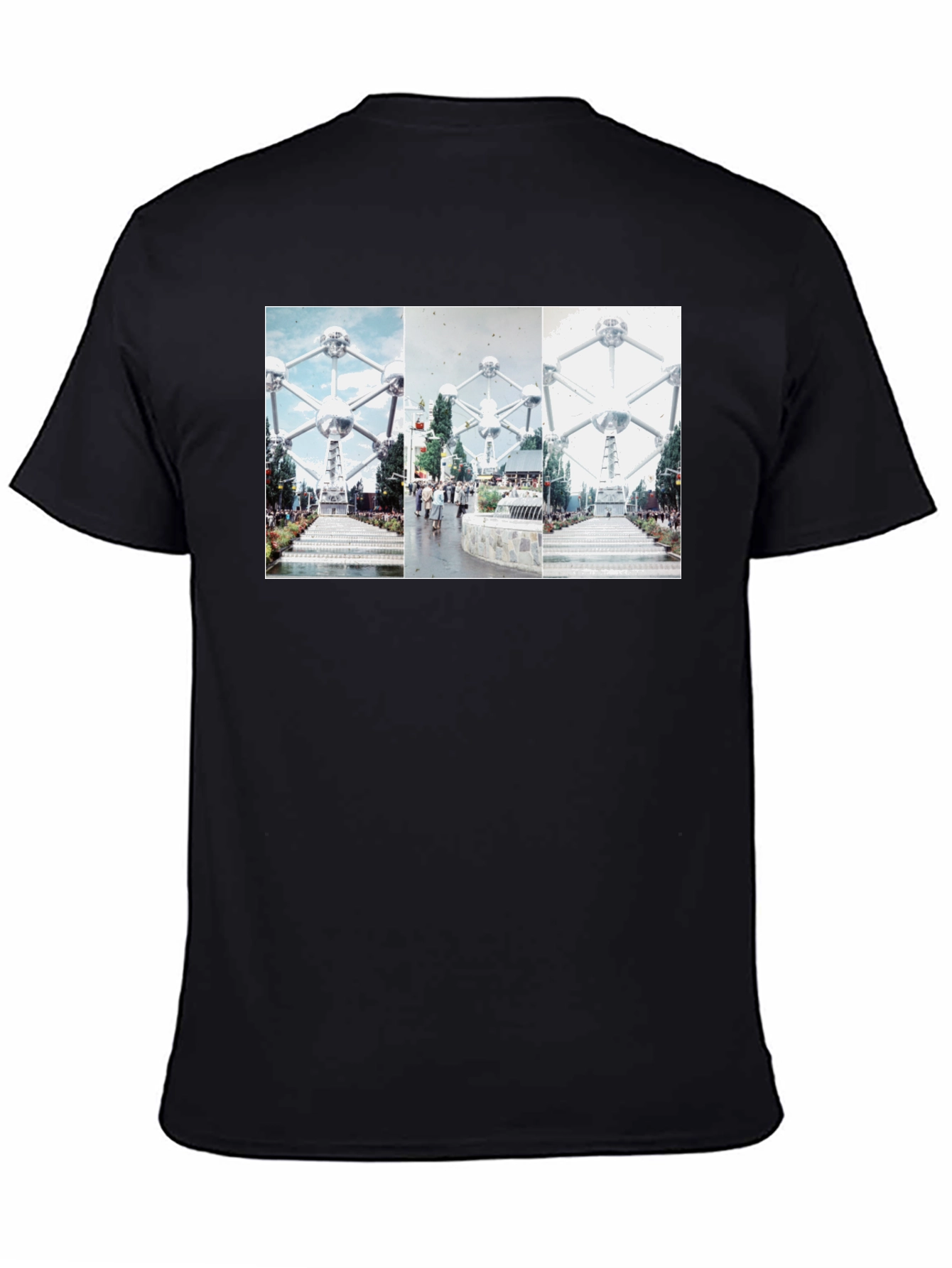 Atomium Brussels Graphic Tee - Black