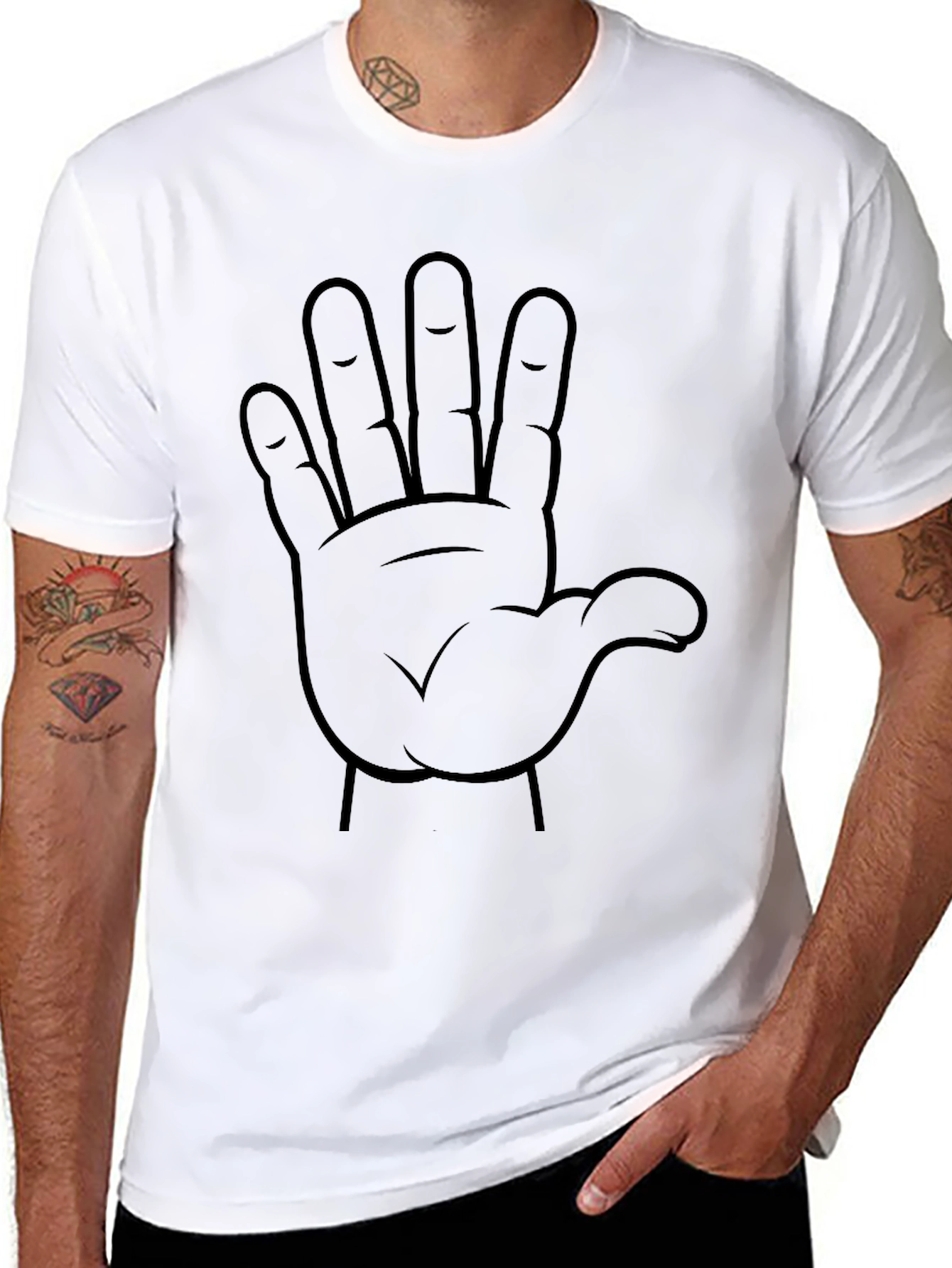 Live Long and Prosper Black Graphic Tee