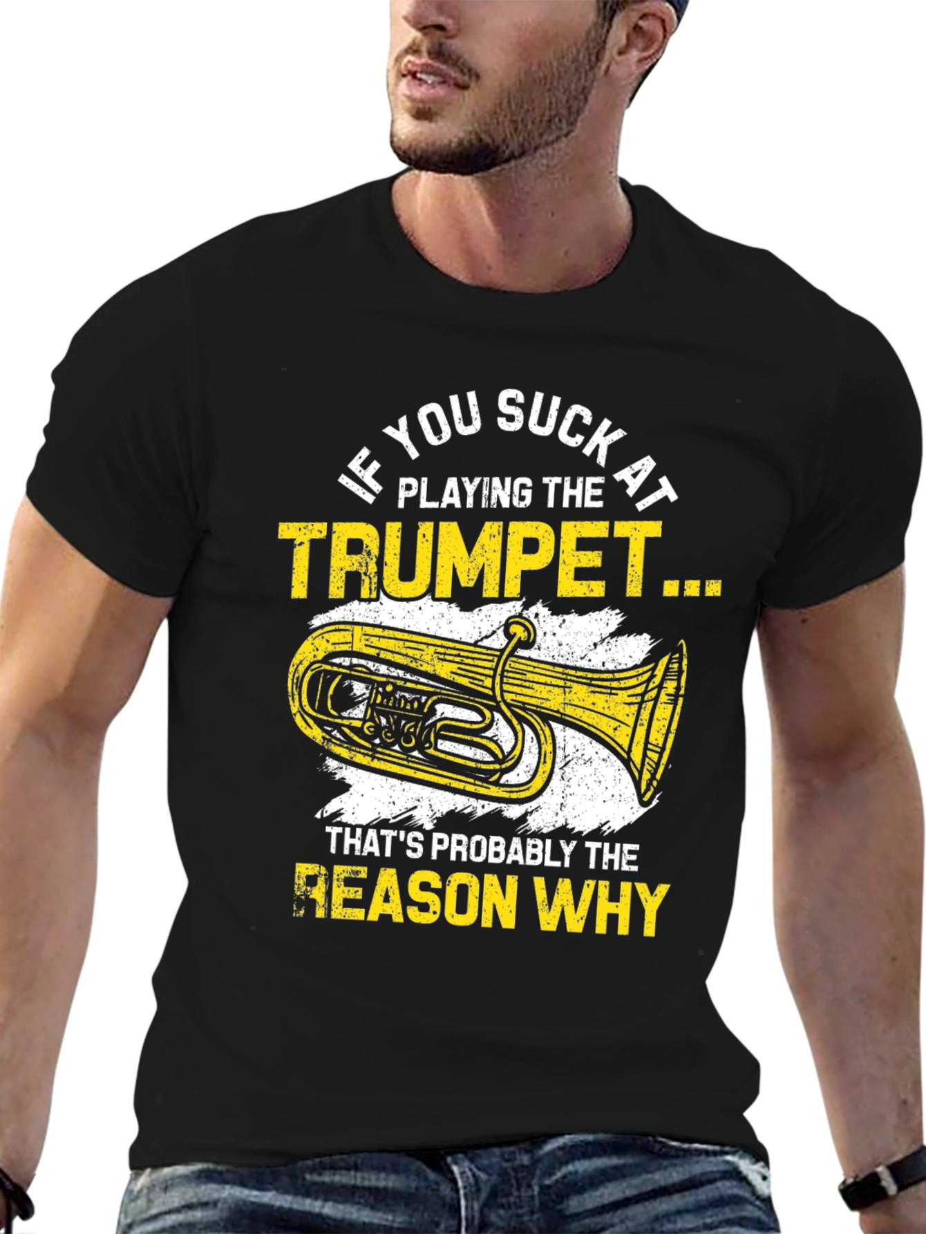 Funny Trumpet Player Graphic T-Shirt