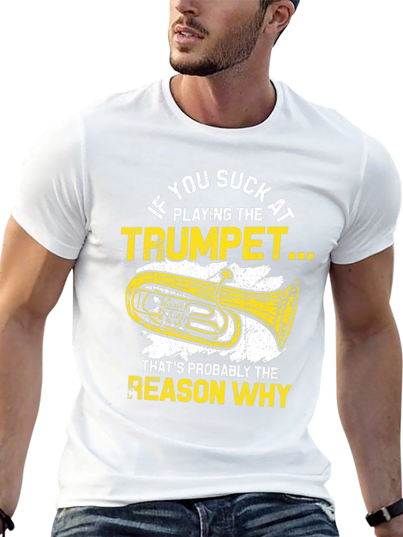 Funny Trumpet Player Graphic T-Shirt