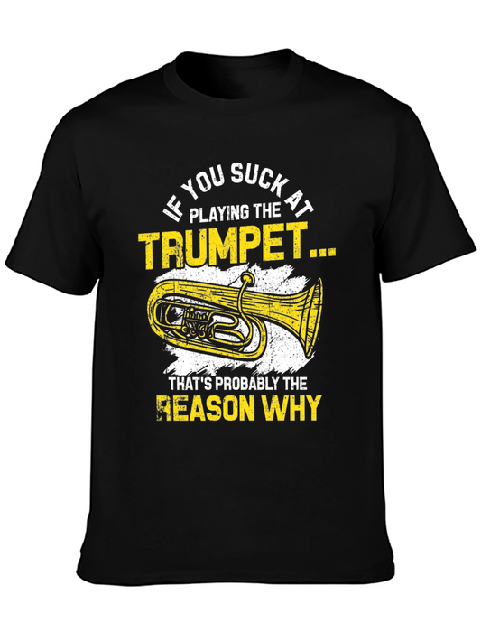 Funny Trumpet Player Graphic T-Shirt
