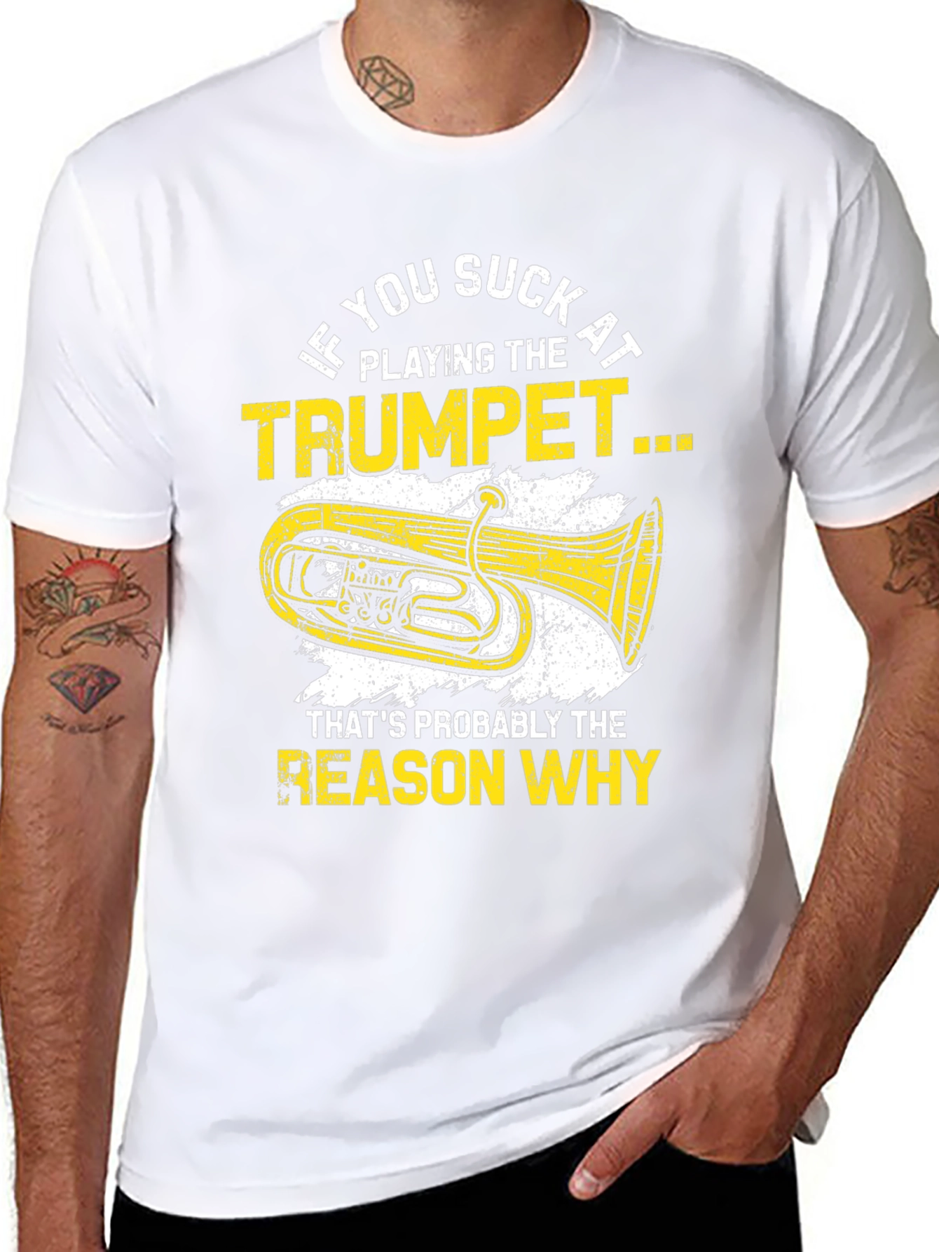Funny Trumpet Player Graphic T-Shirt