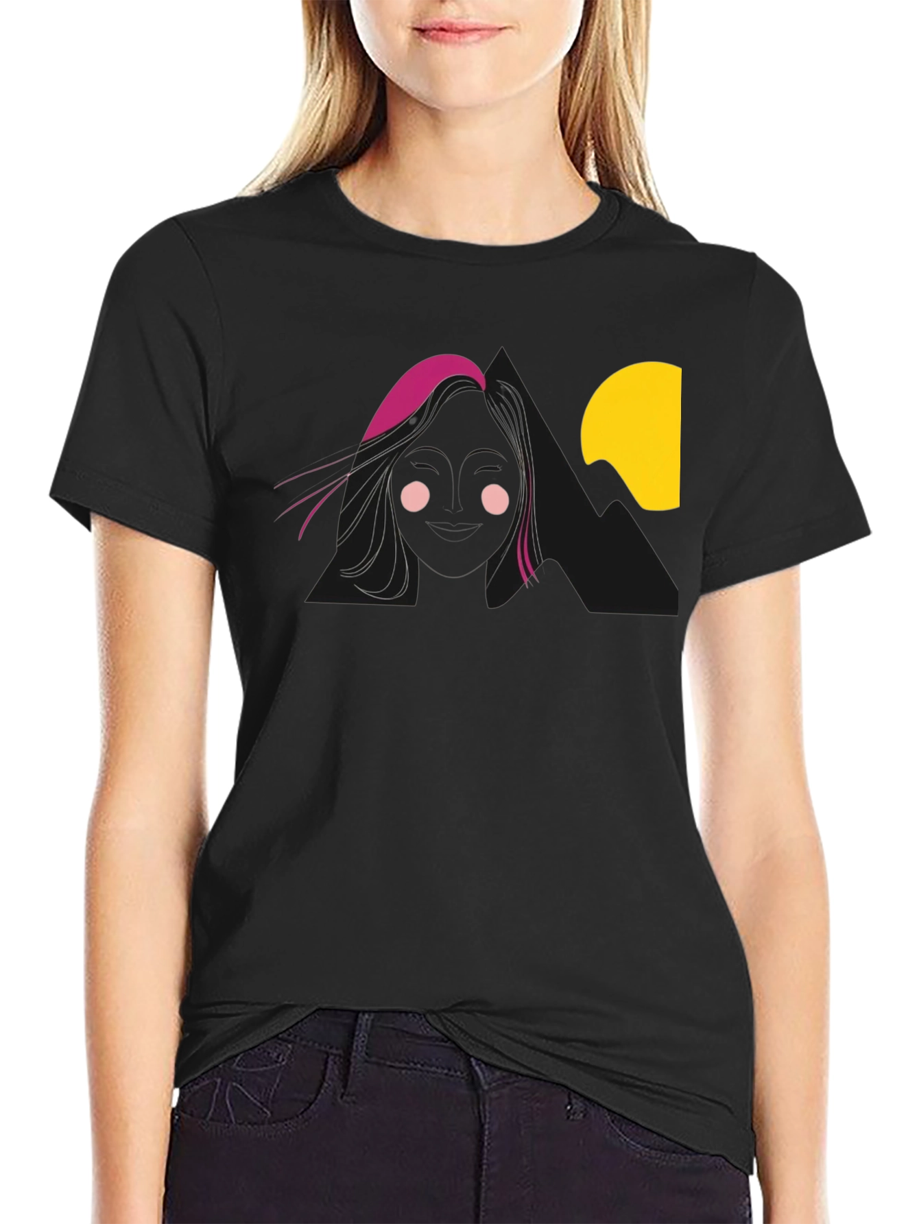 Mysterious Silhouette Graphic T-Shirt