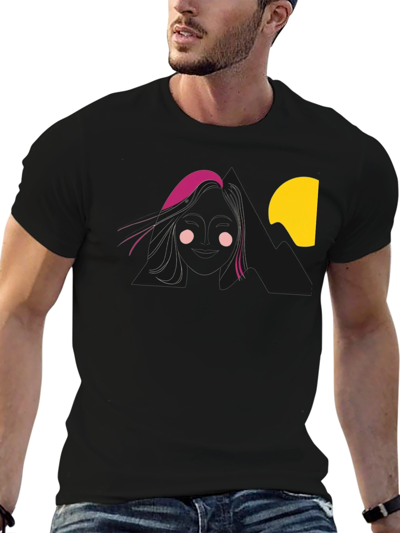 Mysterious Silhouette Graphic T-Shirt