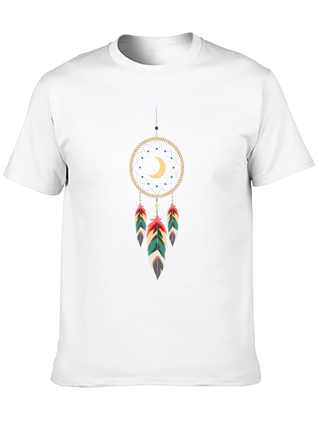 Dreamcatcher Graphic Tee - Stylish Black Cotton T-Shirt