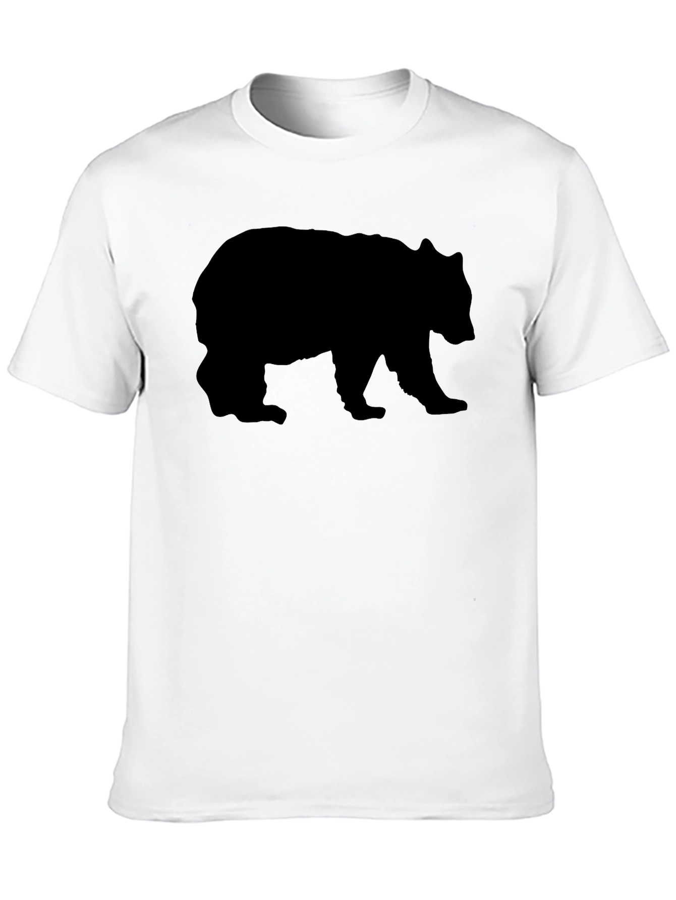 Black Bear Silhouette Graphic Tee - Mens