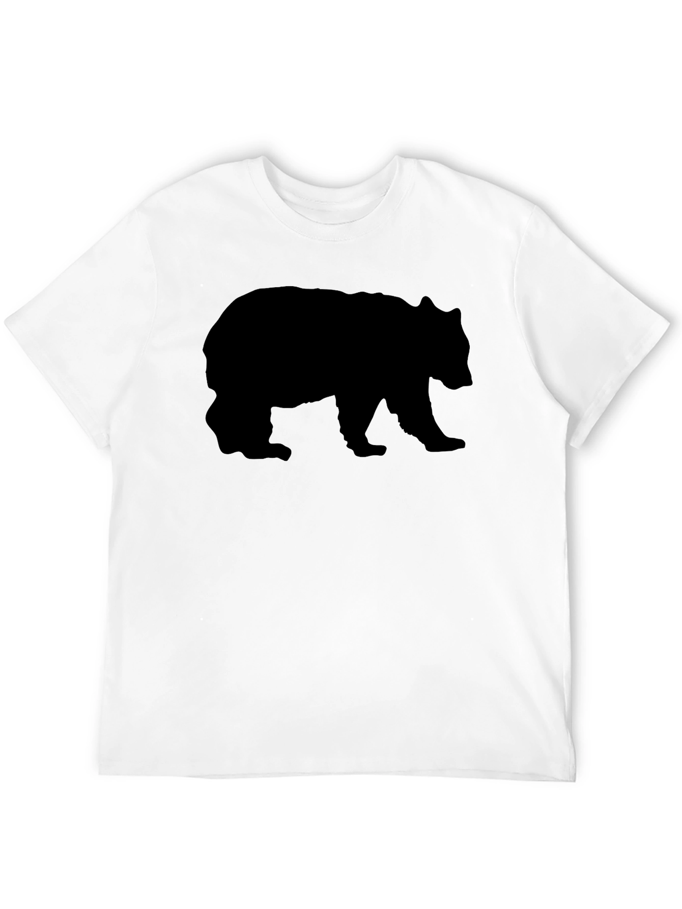 Black Bear Silhouette Graphic Tee - Mens