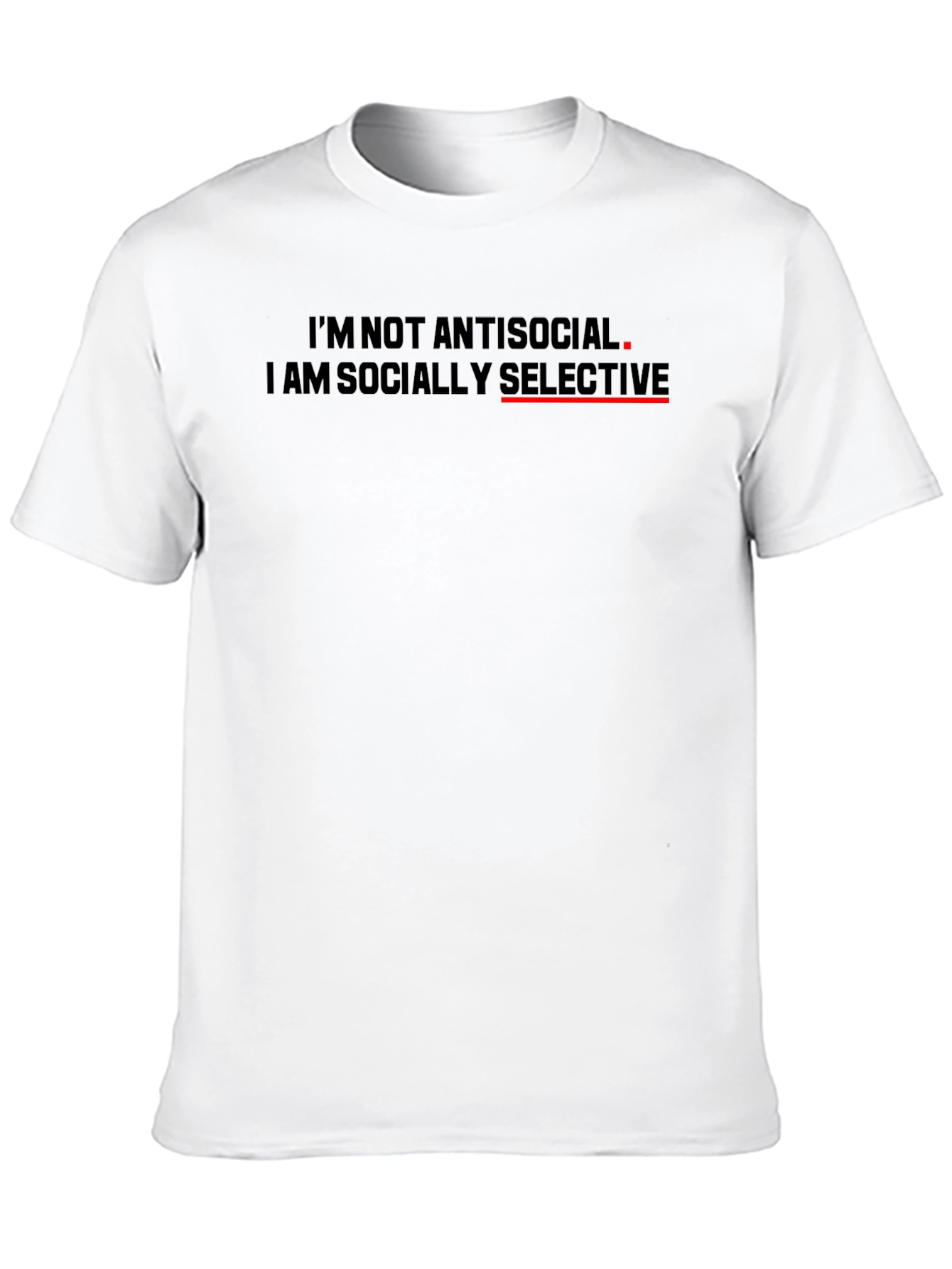 Socially Selective Graphic T-Shirt - Black