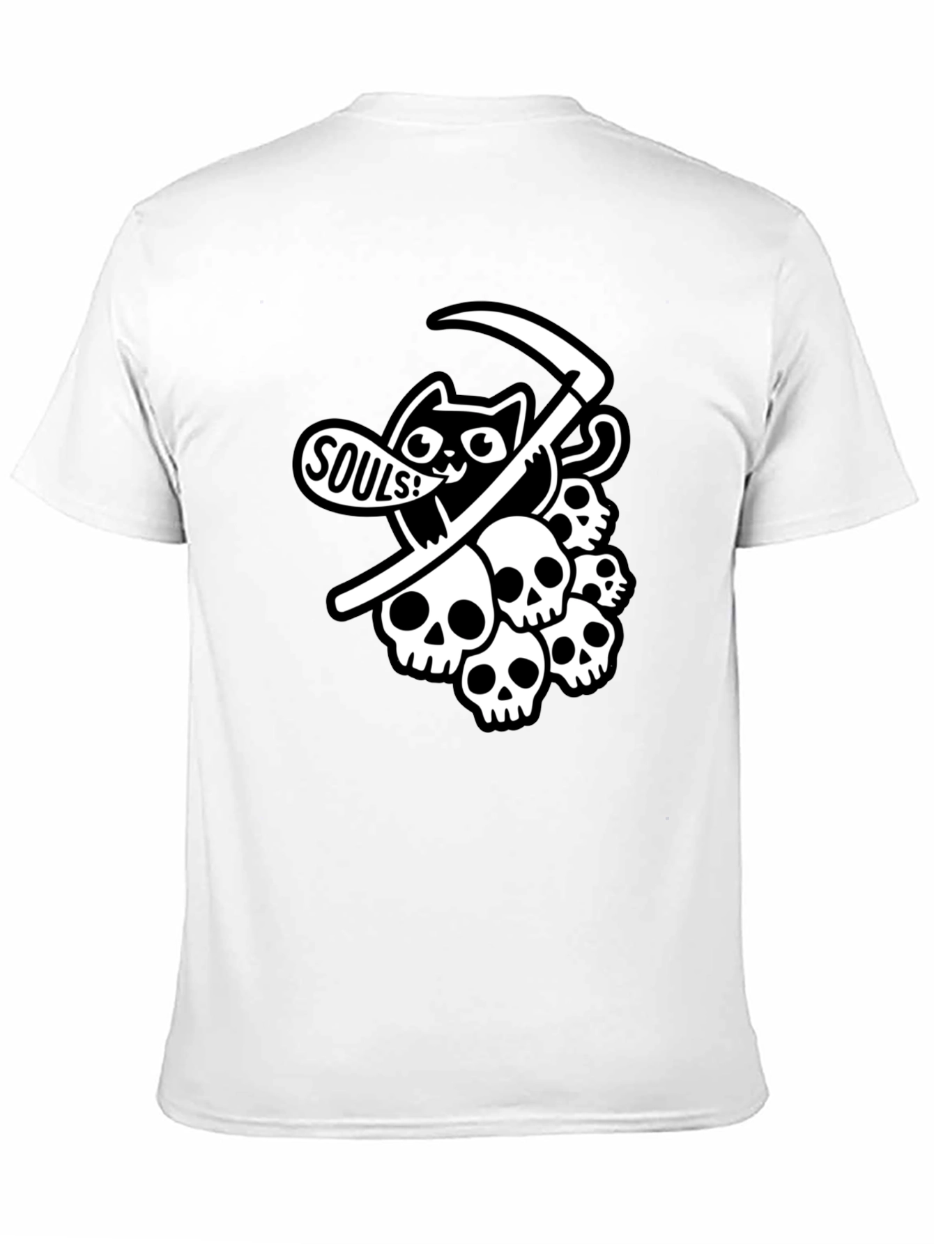 Grim Reaper Cat T-Shirt - Souls!