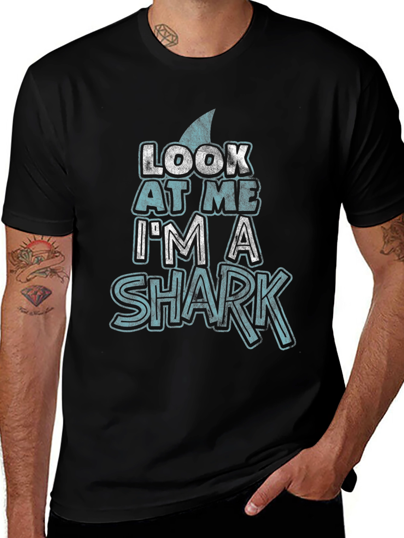 Look at Me Im A Shark Novelty T-Shirt