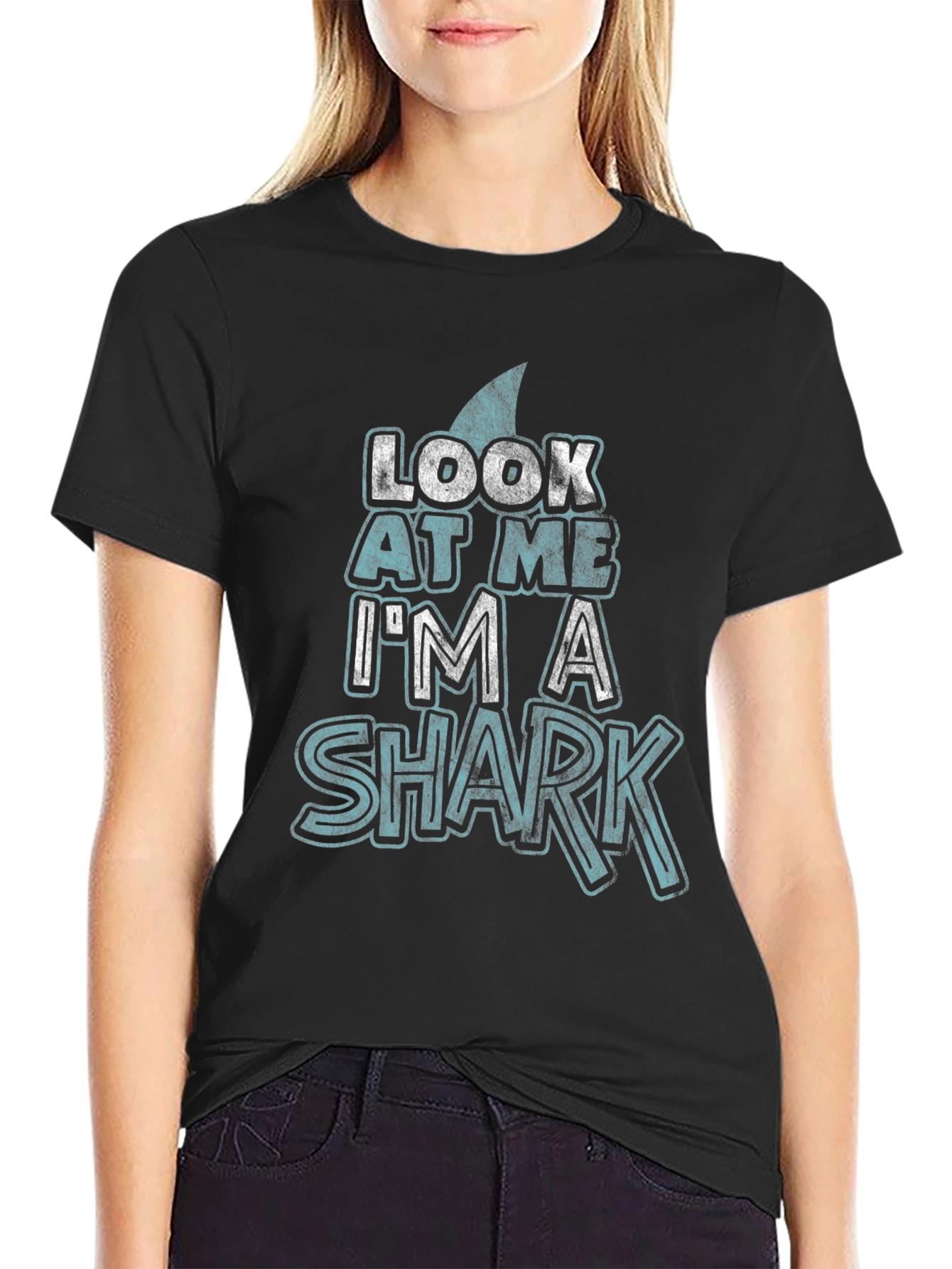 Look at Me Im A Shark Novelty T-Shirt
