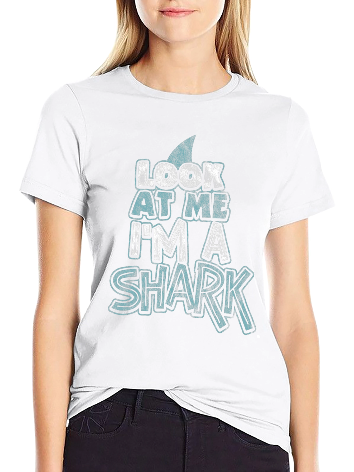 Look at Me Im A Shark Novelty T-Shirt