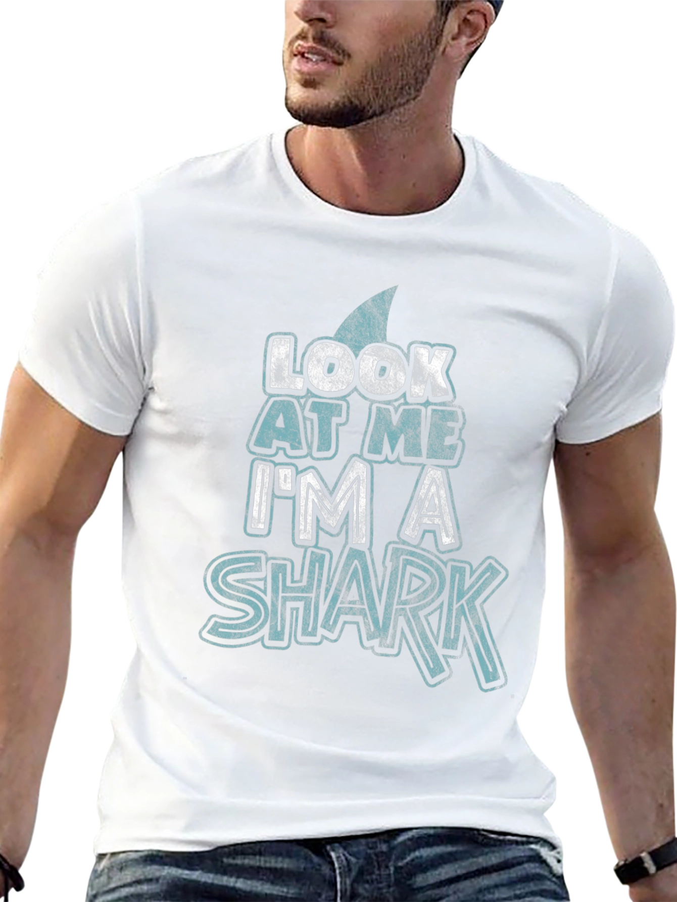 Look at Me Im A Shark Novelty T-Shirt