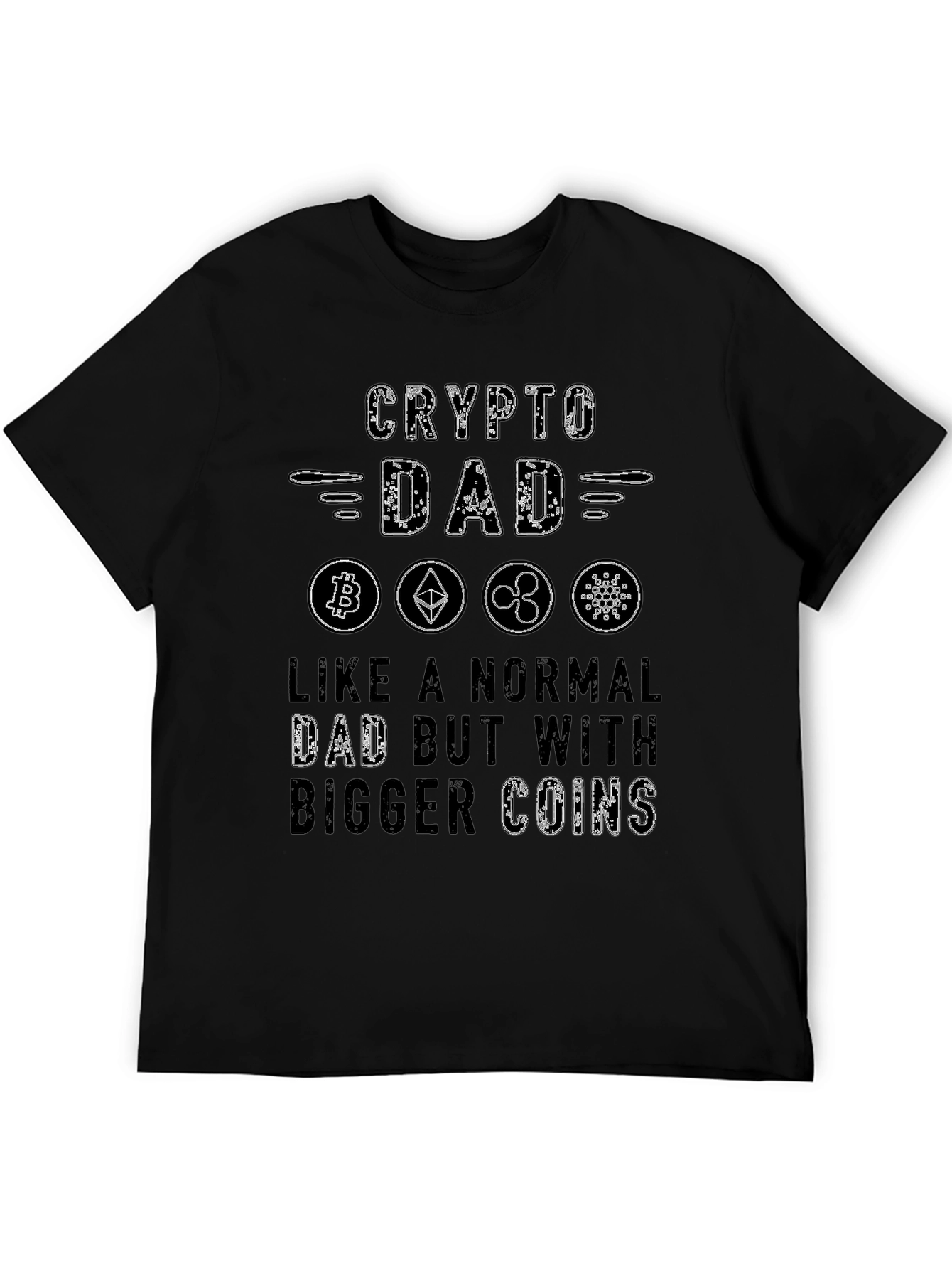 Crypto Dad T-Shirt - Bitcoin Ethereum Ripple