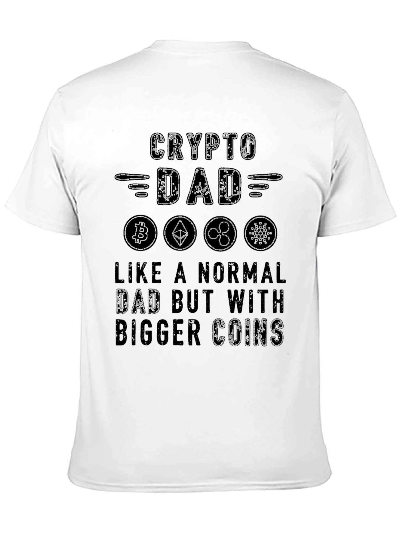 Crypto Dad T-Shirt - Bitcoin Ethereum Ripple