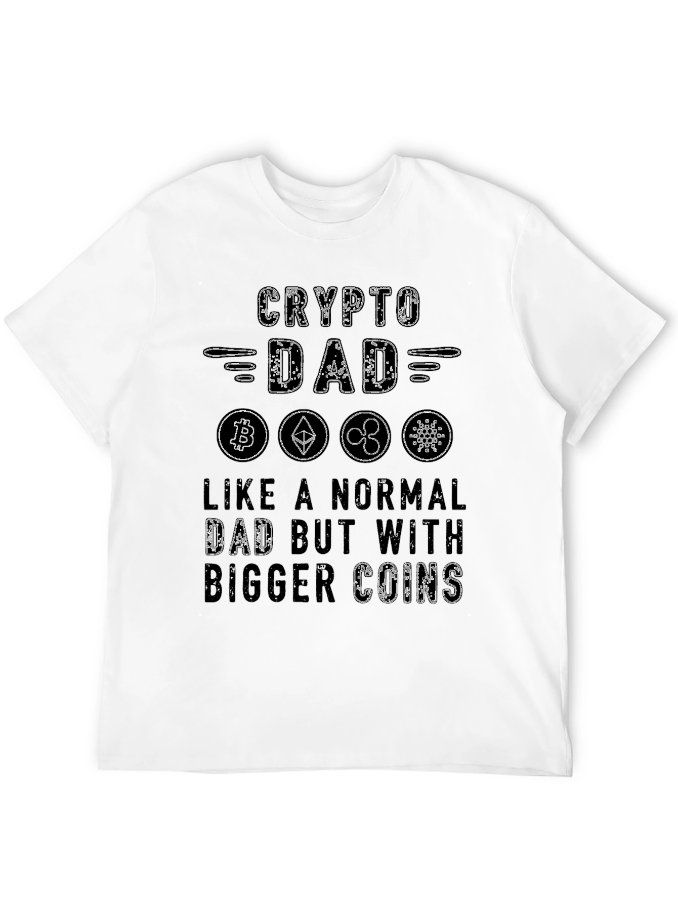 Crypto Dad T-Shirt - Bitcoin Ethereum Ripple