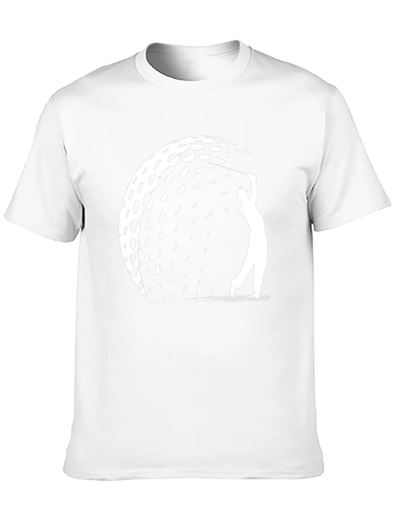 Golf Ball Silhouette Graphic Tee - Golfer Gift