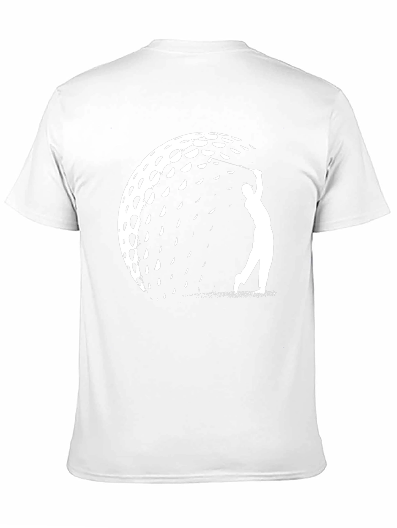 Golf Ball Silhouette Graphic Tee - Golfer Gift