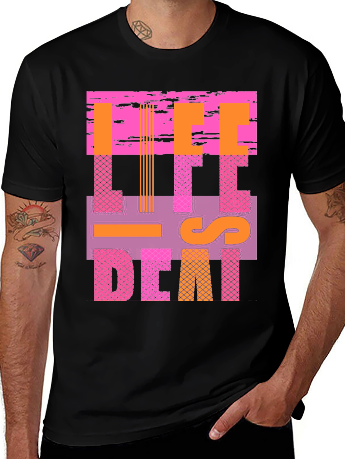 Retro-Inspired Graphic Tee - Life is Decadent