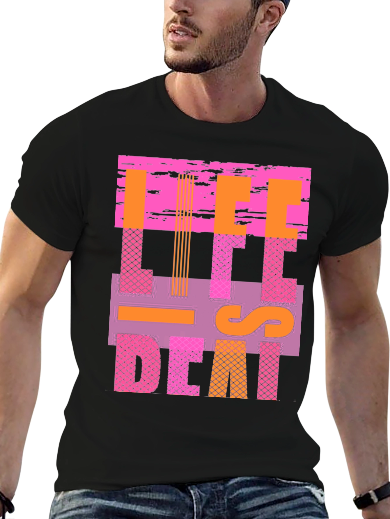 Retro-Inspired Graphic Tee - Life is Decadent