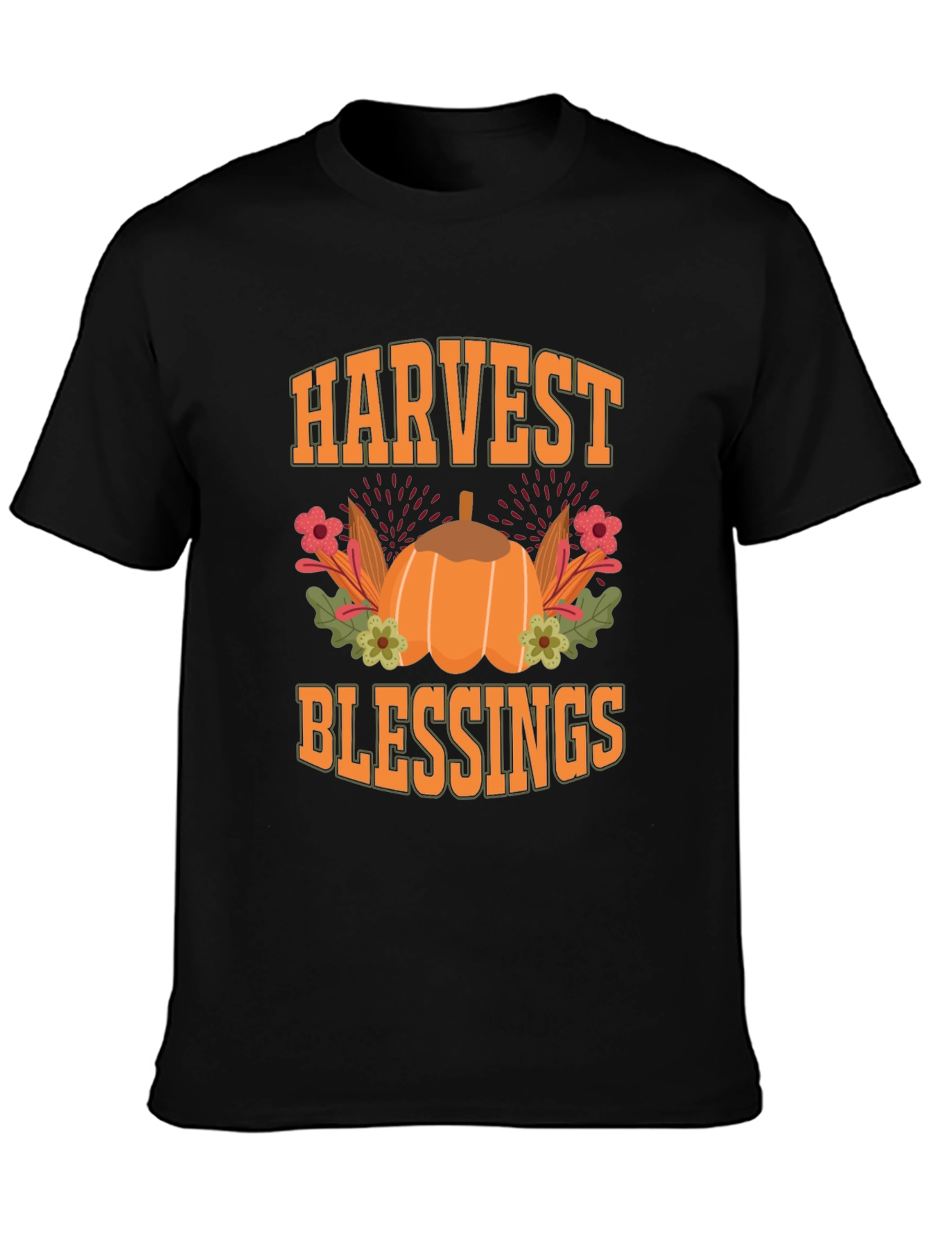 Harvest Blessings Pumpkin Graphic Tee