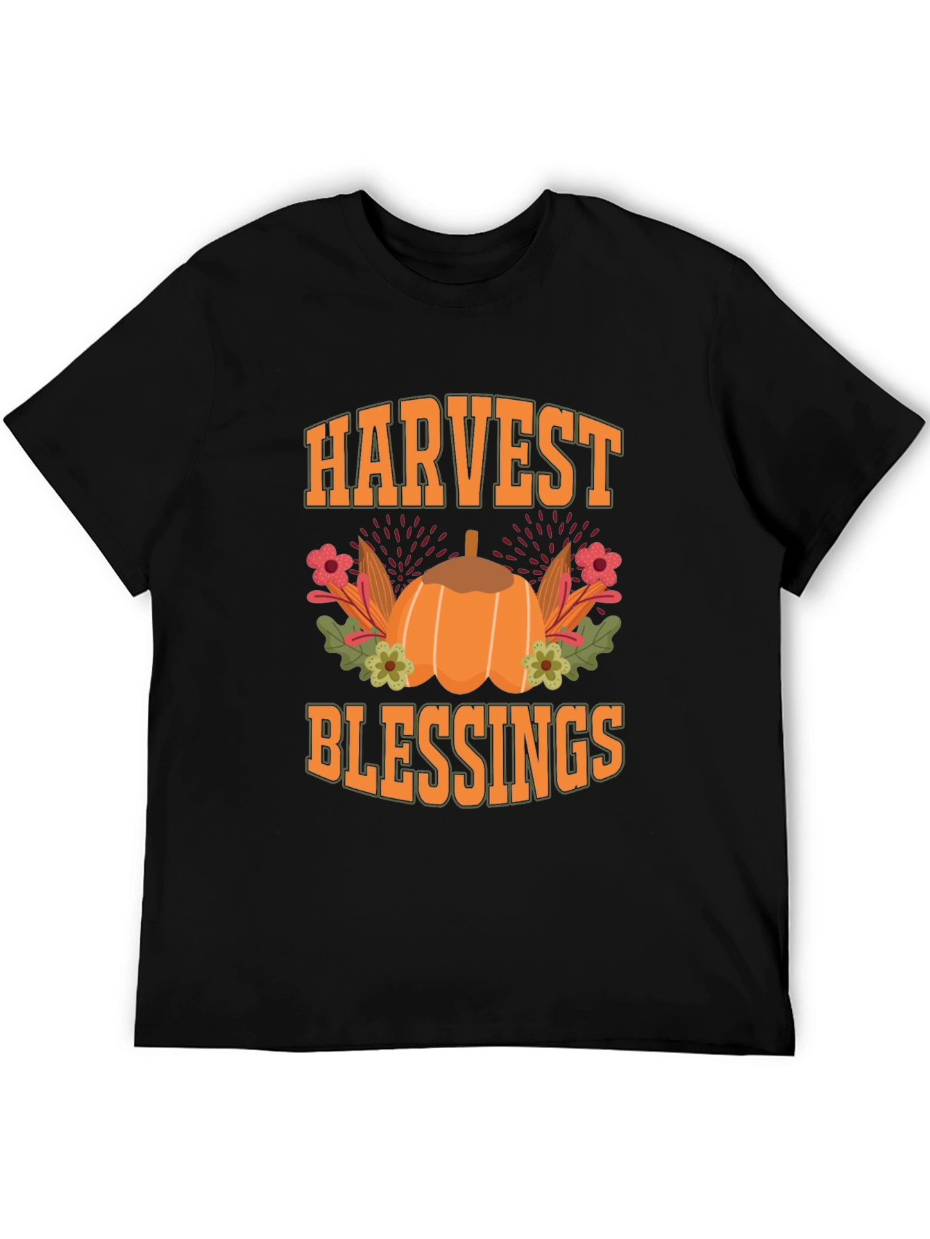 Harvest Blessings Pumpkin Graphic Tee