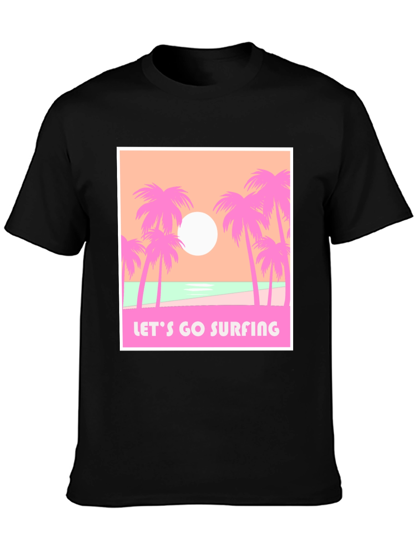 Lets Go Surfing Graphic Tee