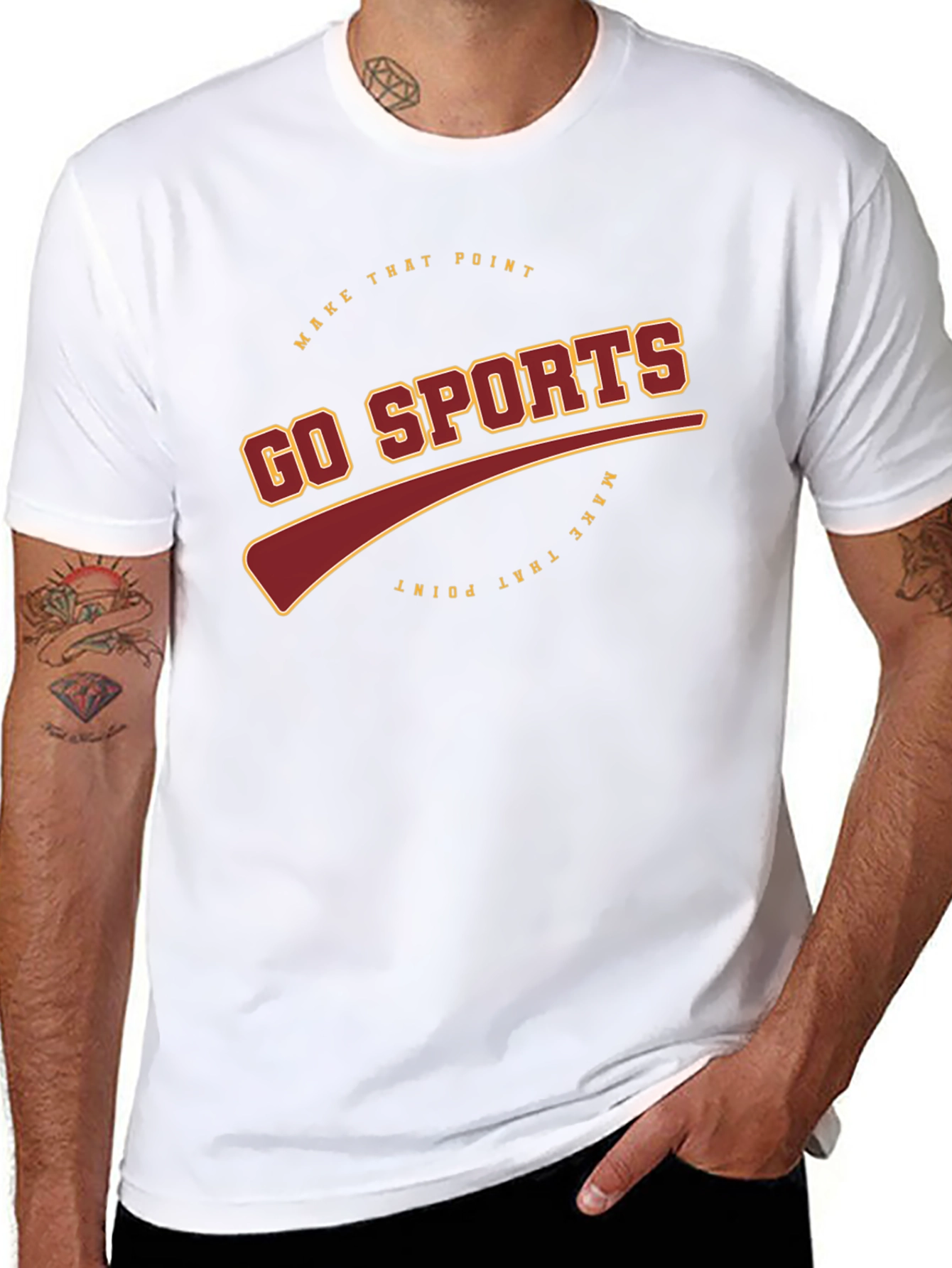 Go Sports Black T-Shirt - Premium Graphic Tee