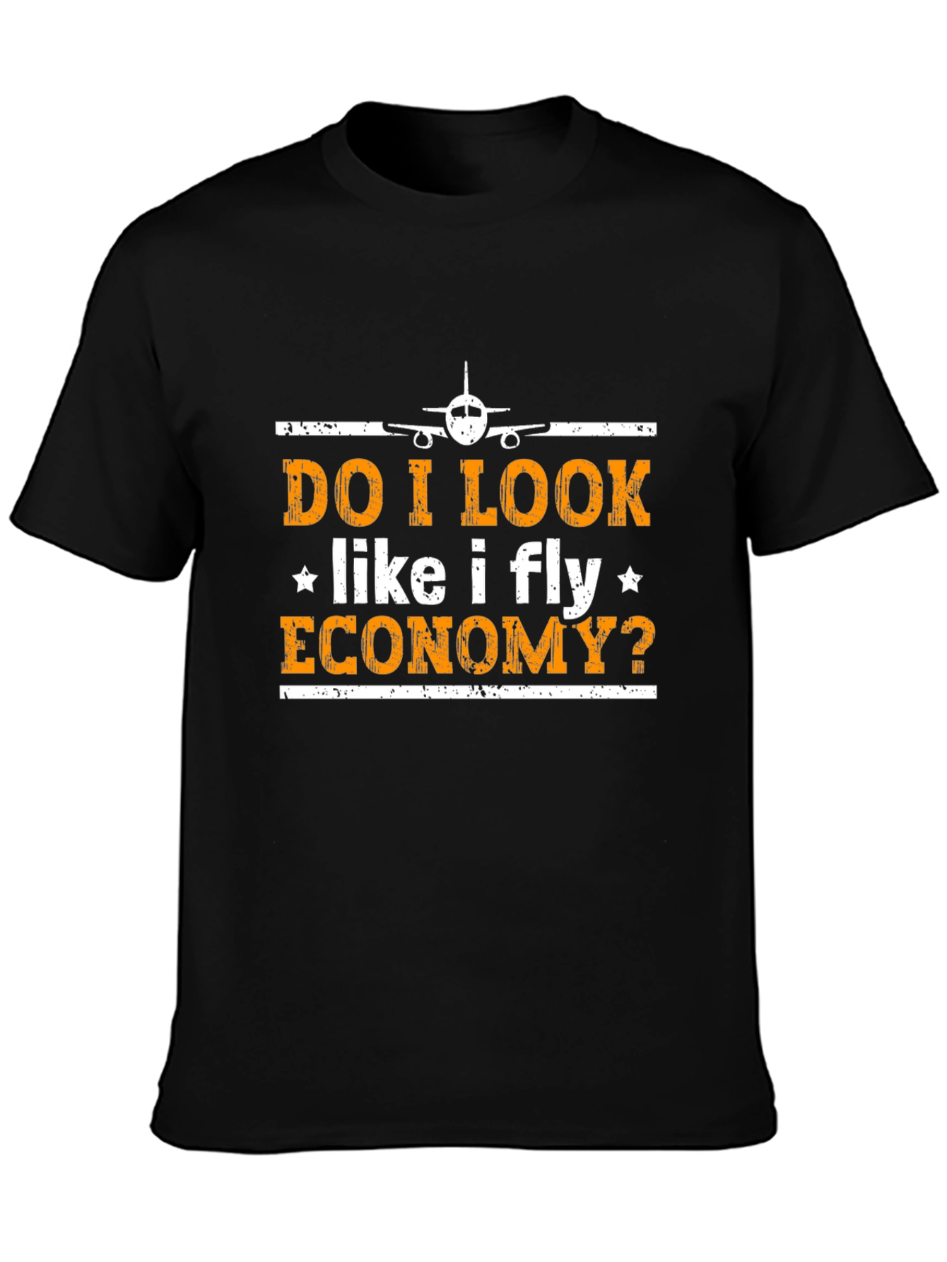 Fly Economy? Graphic T-Shirt Pilot Airplane Tee