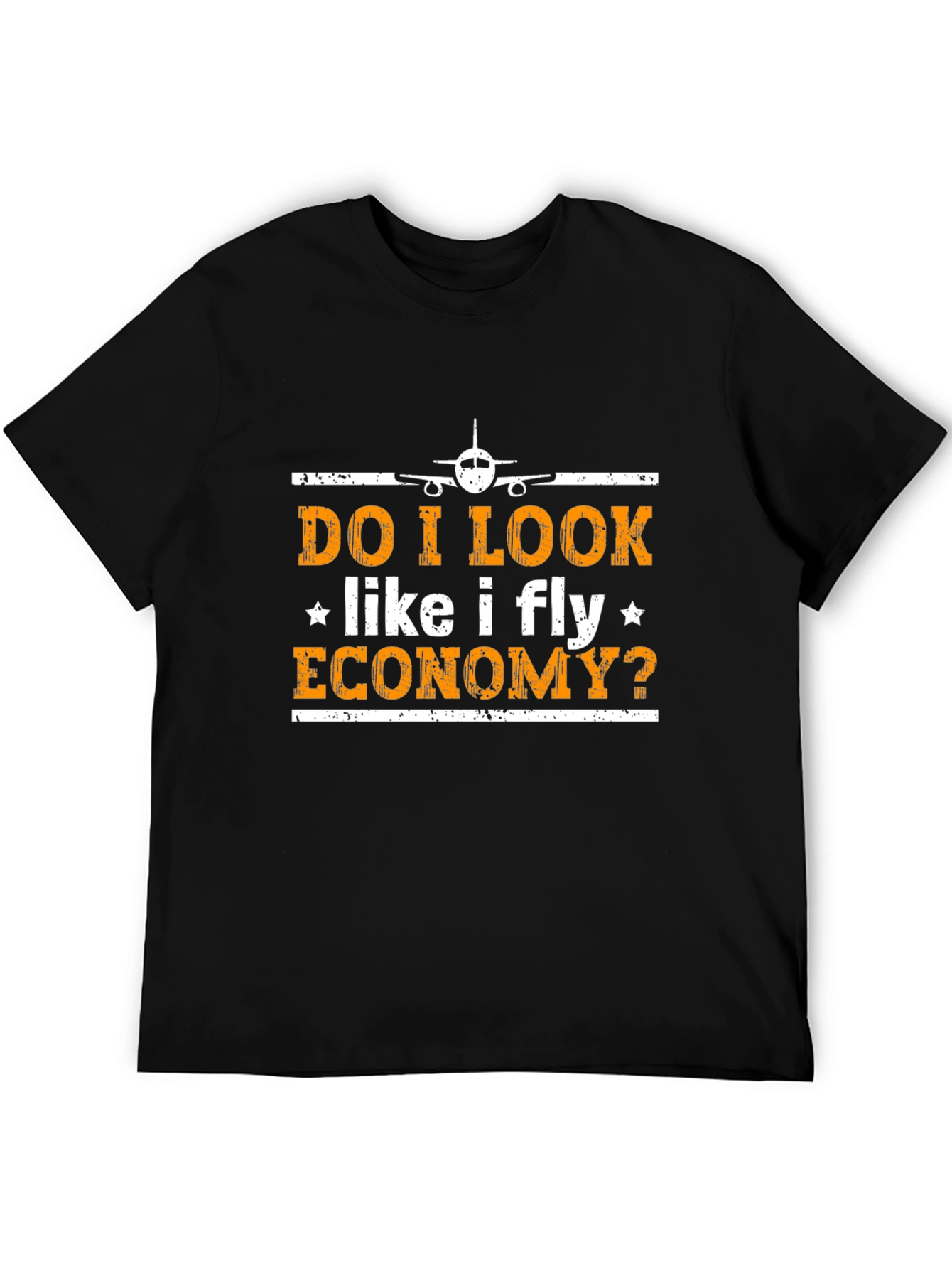 Fly Economy? Graphic T-Shirt Pilot Airplane Tee