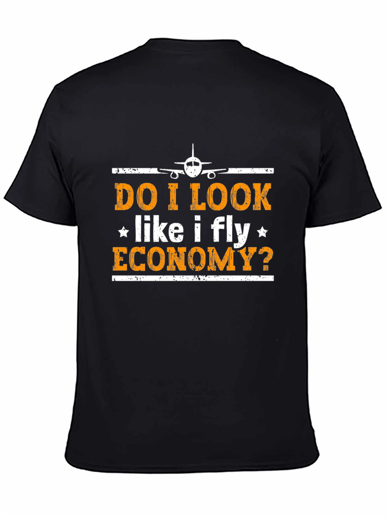 Fly Economy? Graphic T-Shirt Pilot Airplane Tee