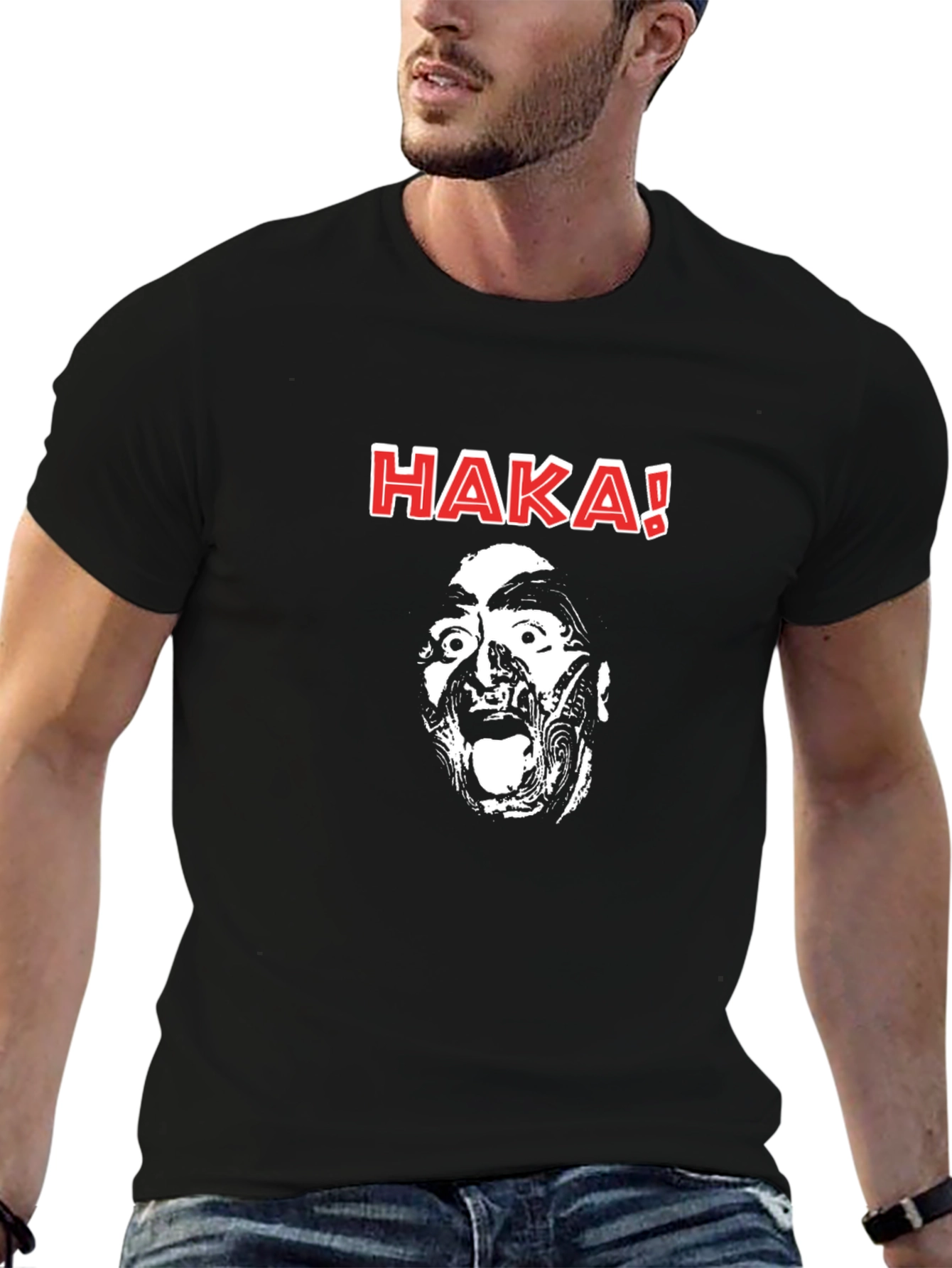 Haka! Graphic Tee - Bold Statement T-Shirt