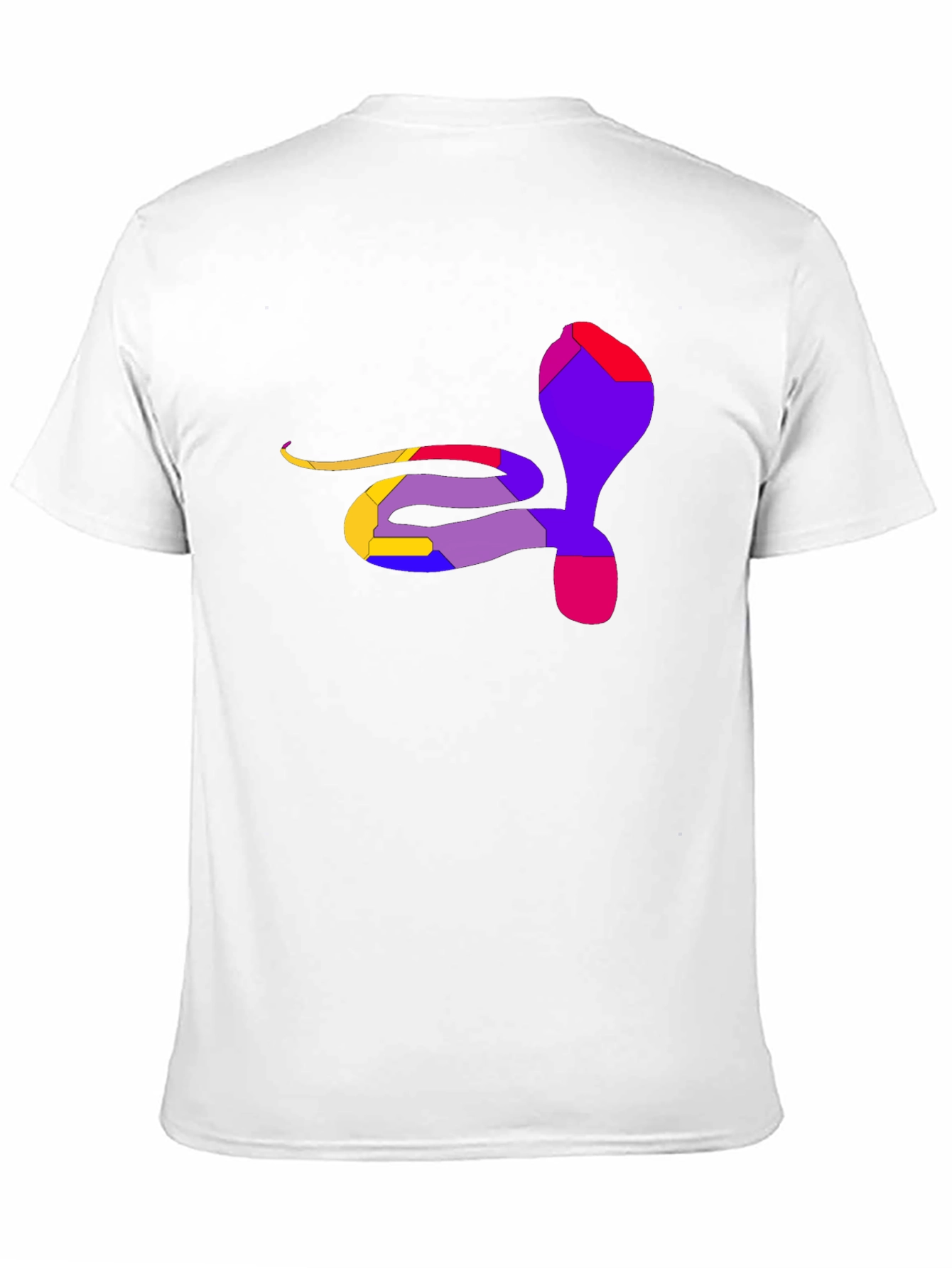 Abstract Cobra Graphic Tee - Mens Black T-Shirt