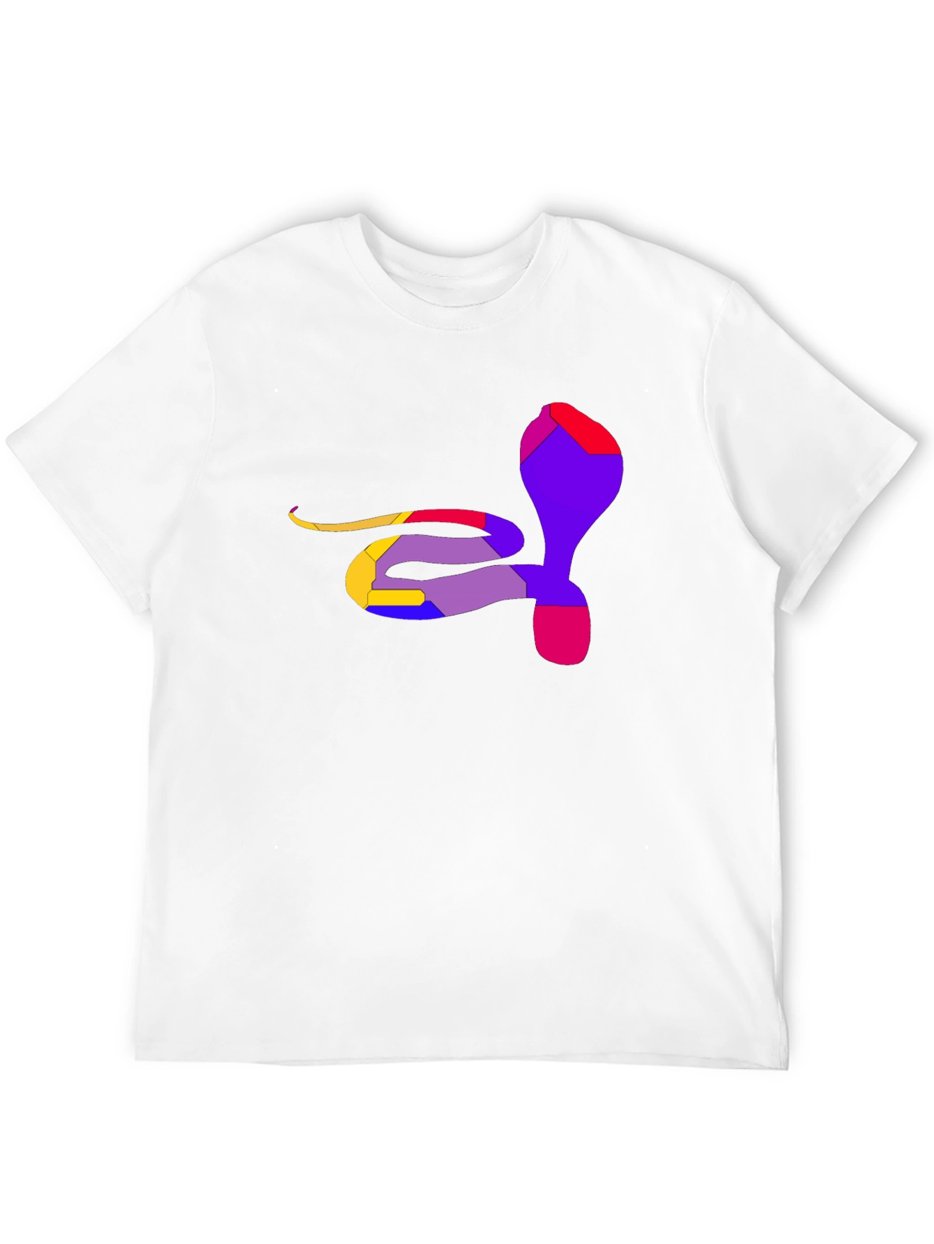 Abstract Cobra Graphic Tee - Mens Black T-Shirt