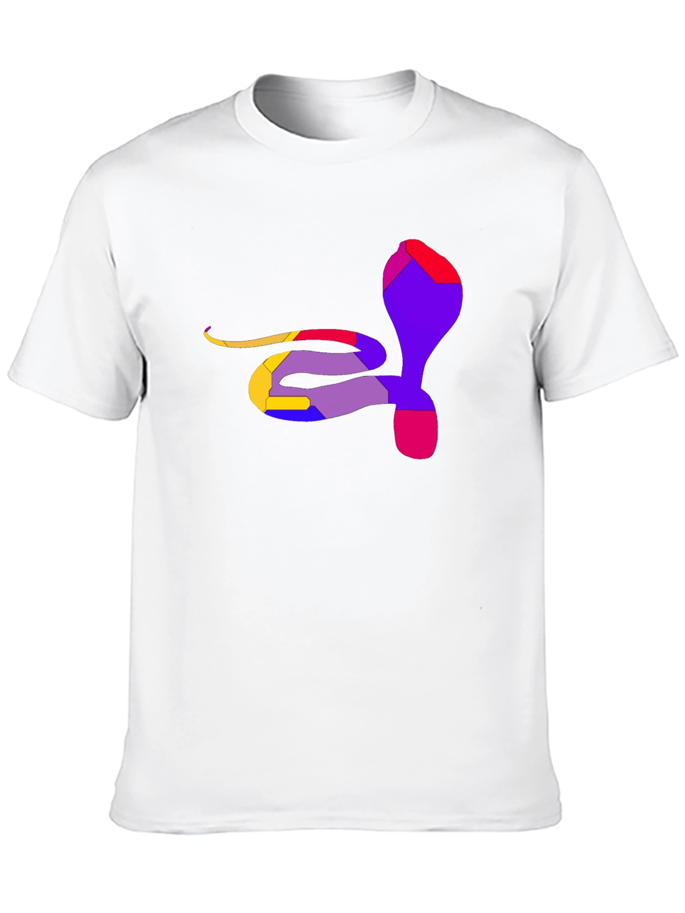 Abstract Cobra Graphic Tee - Mens Black T-Shirt